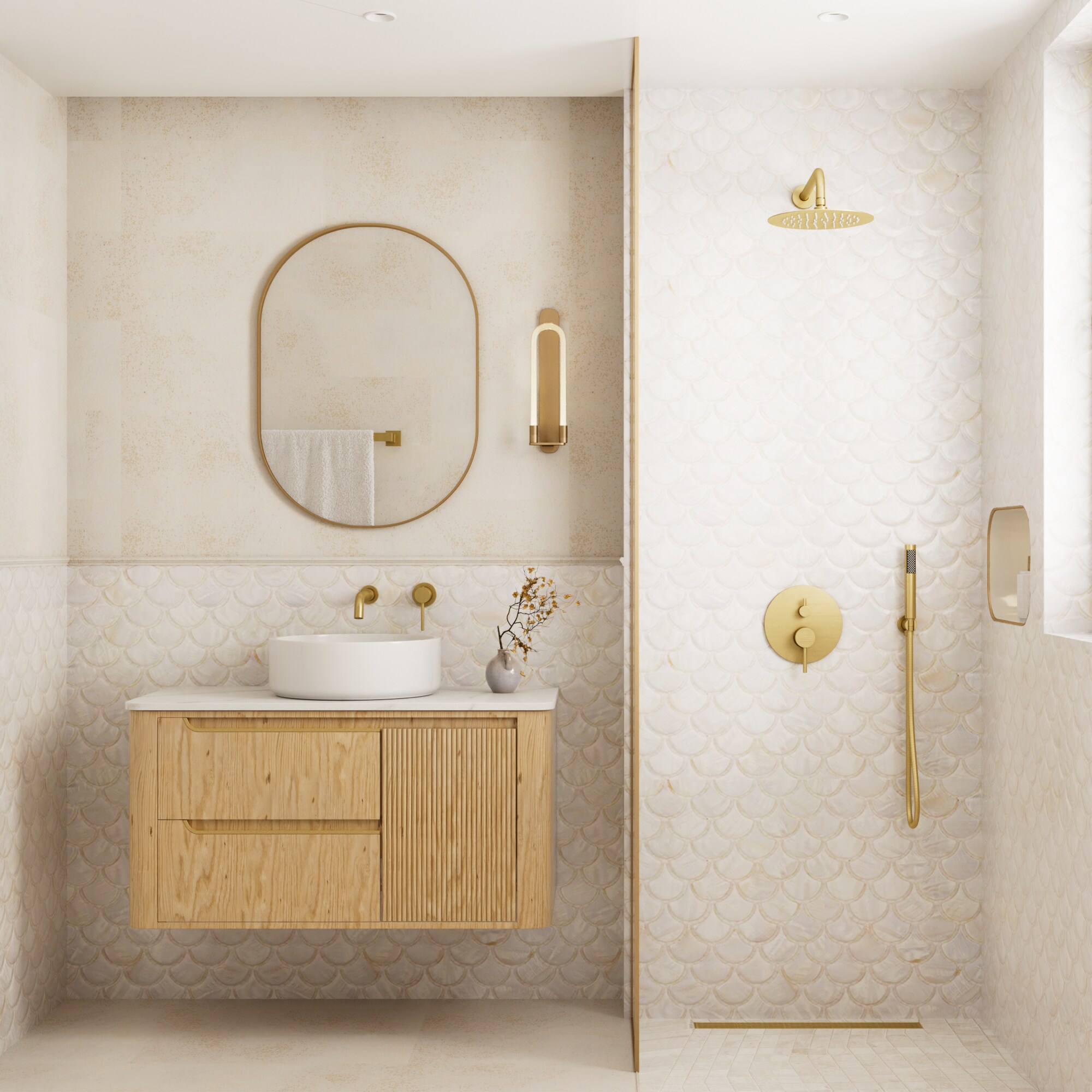 CRANACH C04.CR04.BG Showerhead-Bar-Panels - View #3