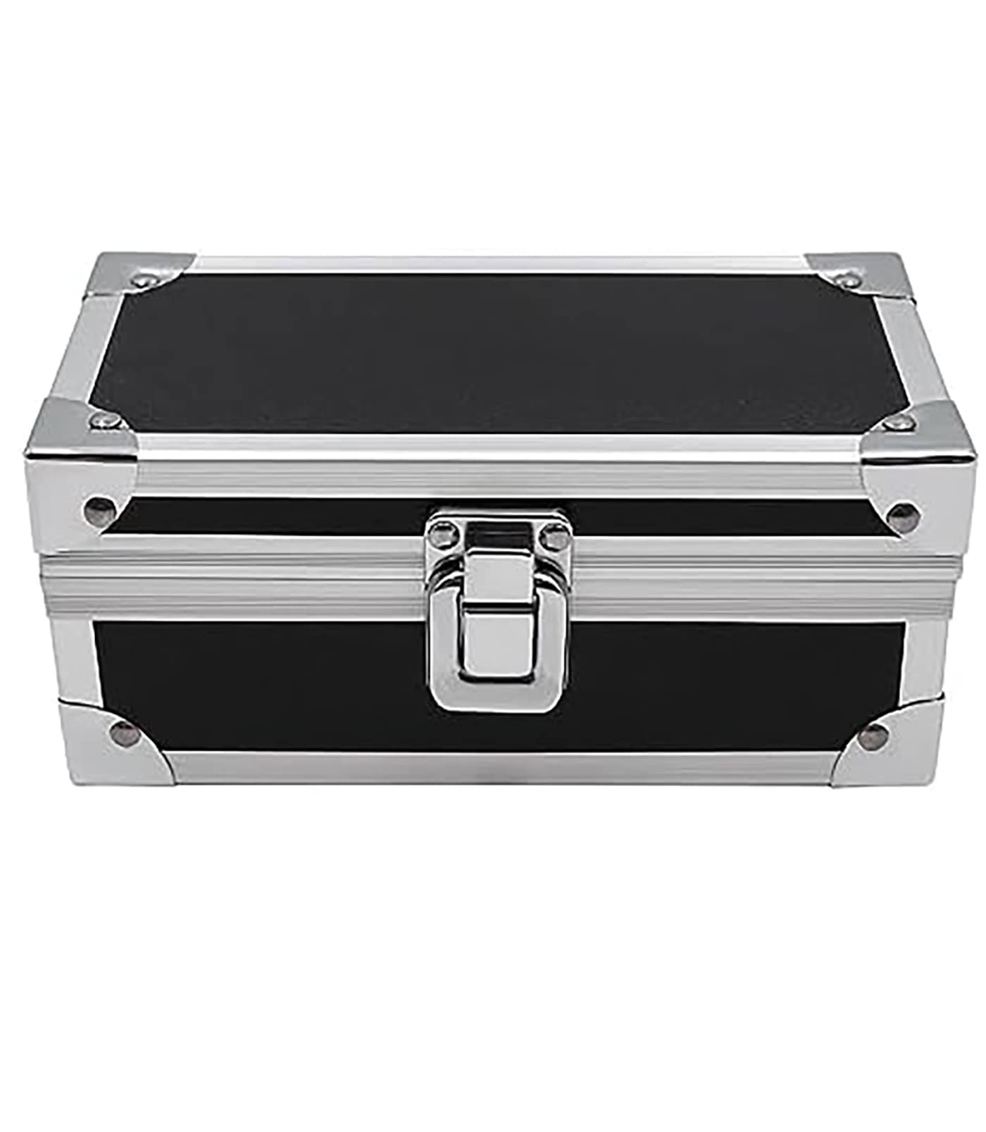 Etokfoks  Lockable Cash Box Aluminium Alloy Money Box for Cash Money Holder Cash Organizer Single Row Currency Tray Money Storage Box Money