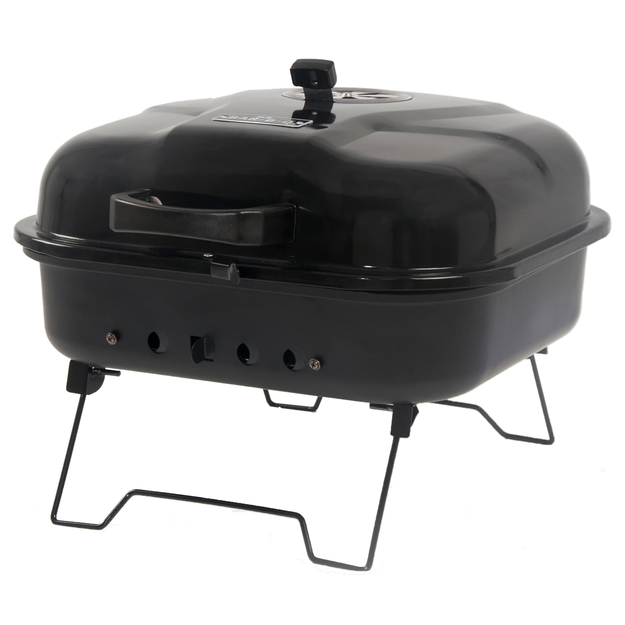 Mr. Bar-B-Q Portable charcoal grill 206-Sq in Black/Porcelain Charcoal Grill in the Portable Grills at Lowes.com