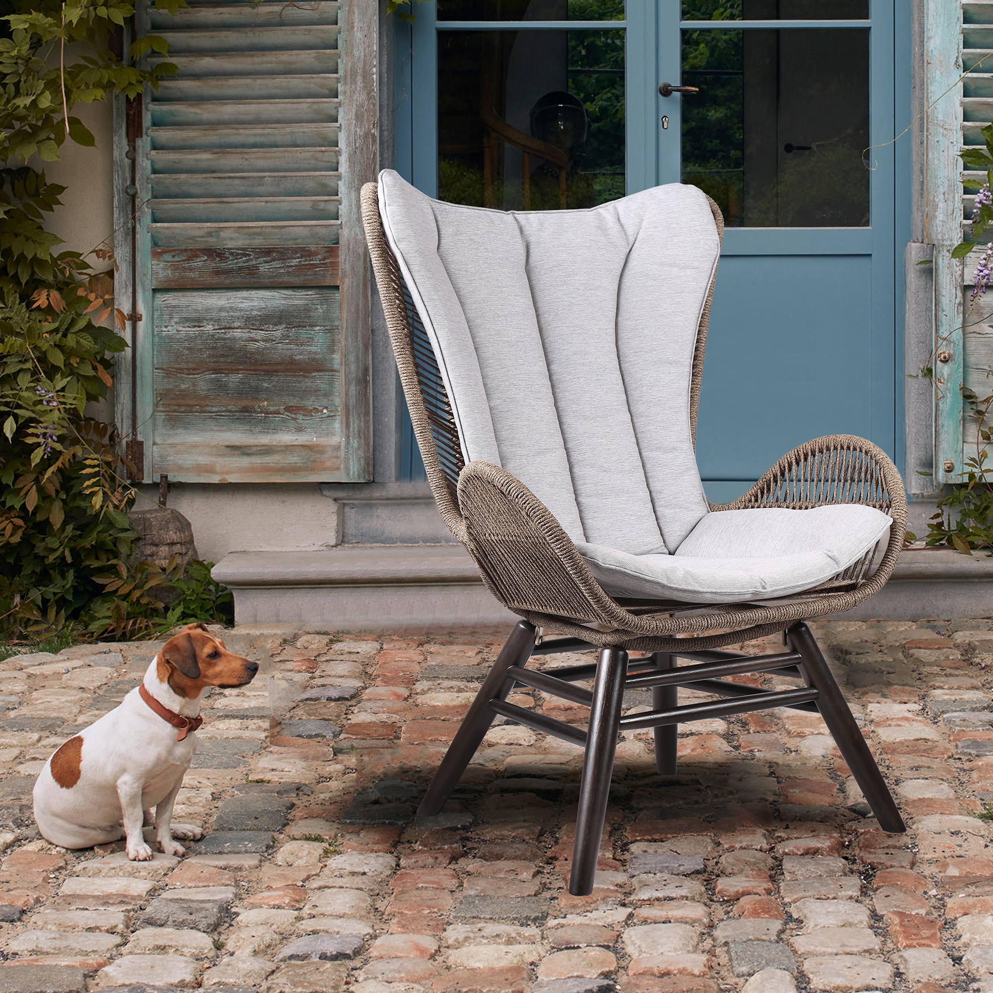 Armen Living LCKGCHTRU Chaises-Settees - View #2