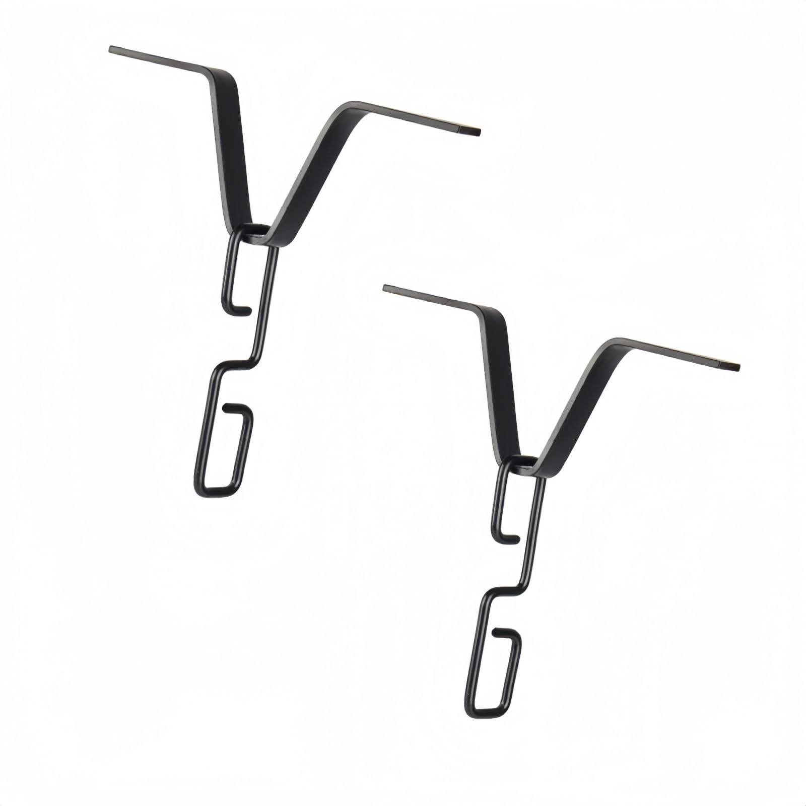 AOIZGMY  2 pcs Rain Chain Clip V Style Gutter Adapter Iron Hook Hanger Universal Water Diverter Connector for Standard Size Rectangular and