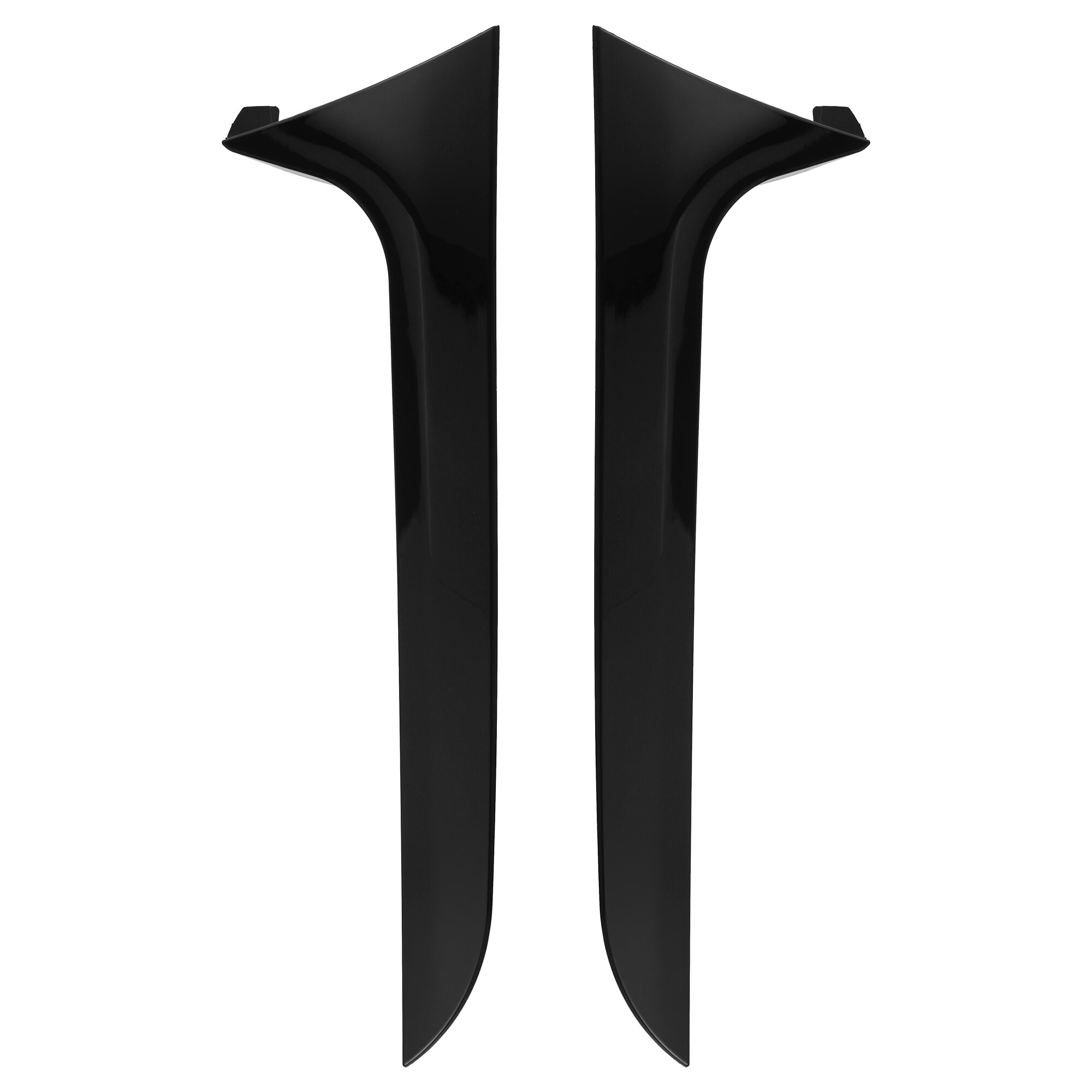 Unique Bargains 2pcs Black Rear Window Side Spoiler Wing for Audi A6 C7 ...