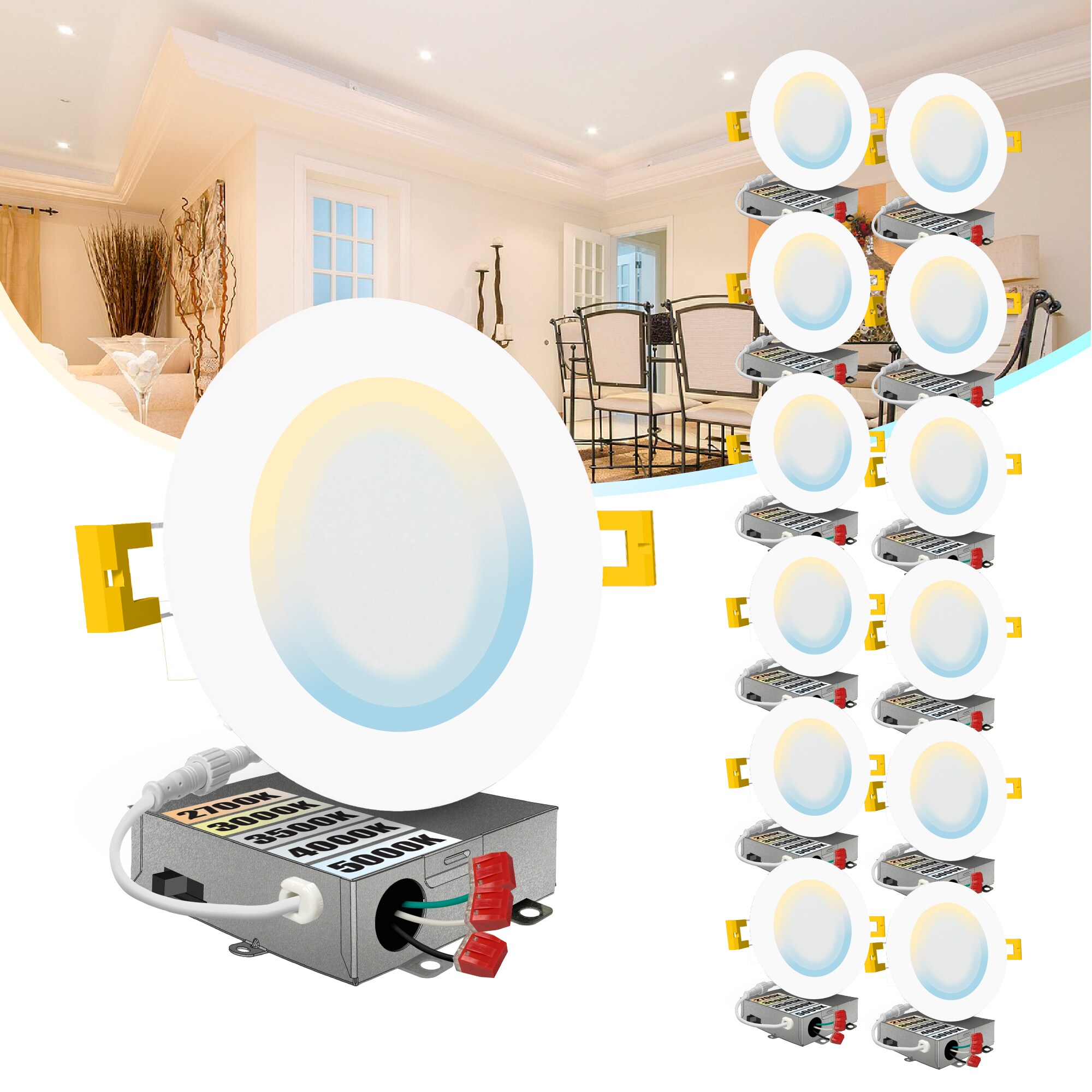 NUWATT NWP-DL-6-15W5CT-WH12 Led-Retrofit-Downlight - View #2
