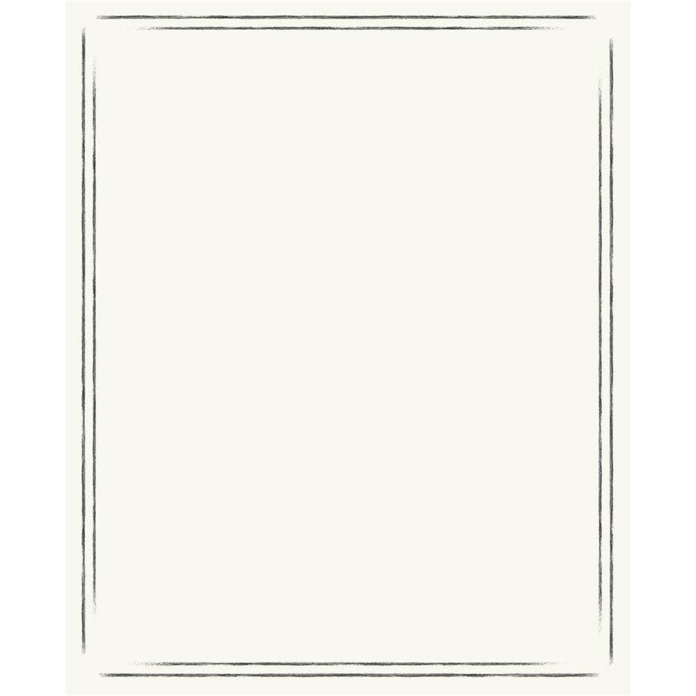 Magnolia Home MK1181 56-sq ft White Paper Stripes Prepasted Soak and Hang Wallpaper