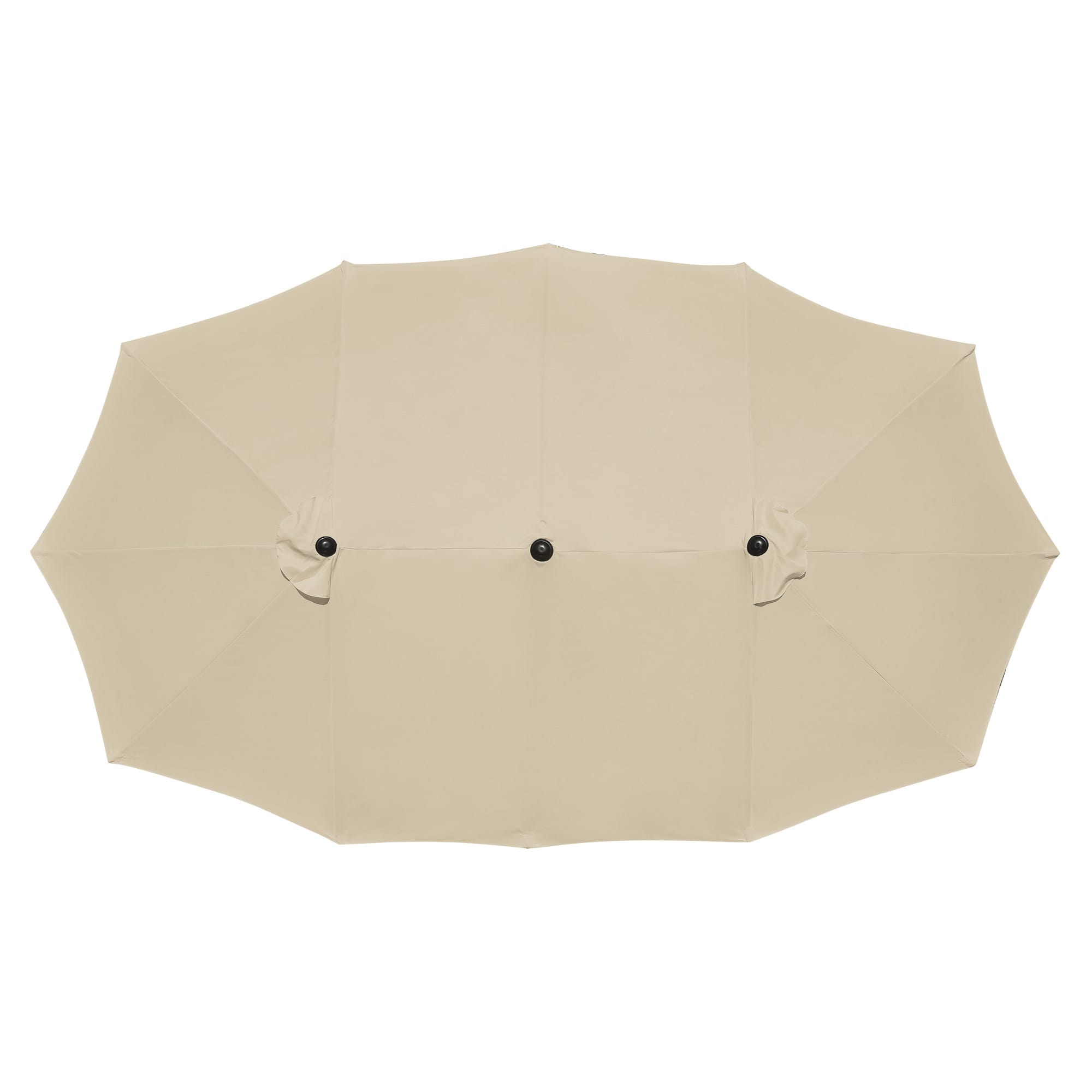 Yescom 07UMC012-14D-01-LO 14 FT Double Sided Umbrella Replacement Canopy Market Table Top Outdoor