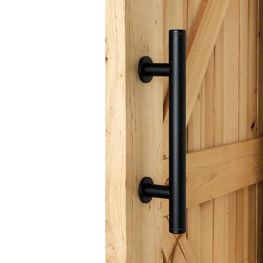 Barn Door Pull Handle Set Matte Black