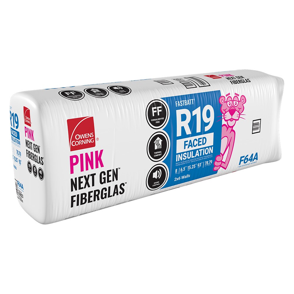 Owens Corning F64A R-13 Wall Kraft Faced Fiberglass Batt Insulation 131.25-sq ft (15-in W x 105-in L)