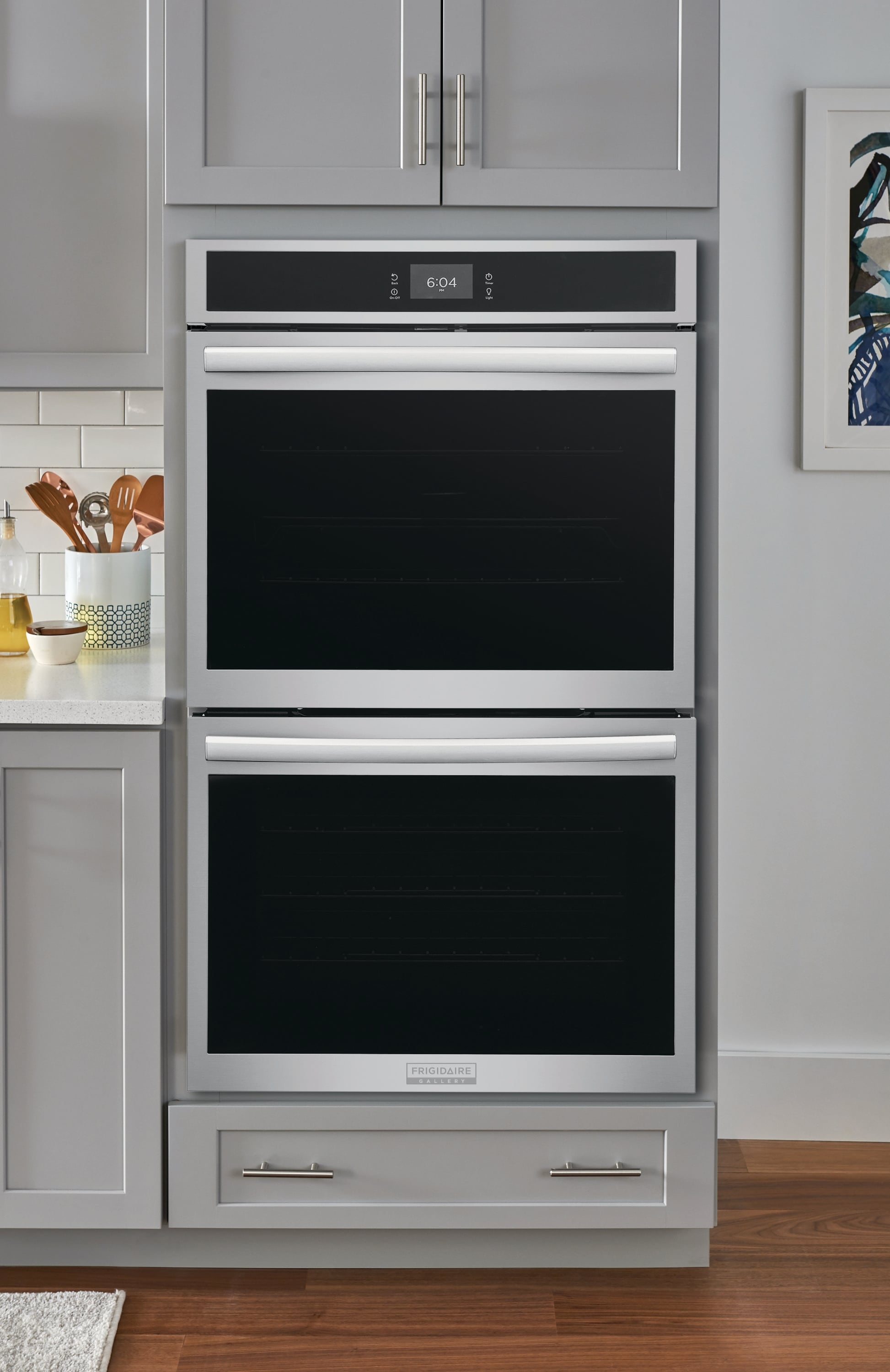 Shop Frigidaire Gallery French Door Refrigerator & Air Fry Electric Range  Suite in Smudge-Proof® Stainless Steel at