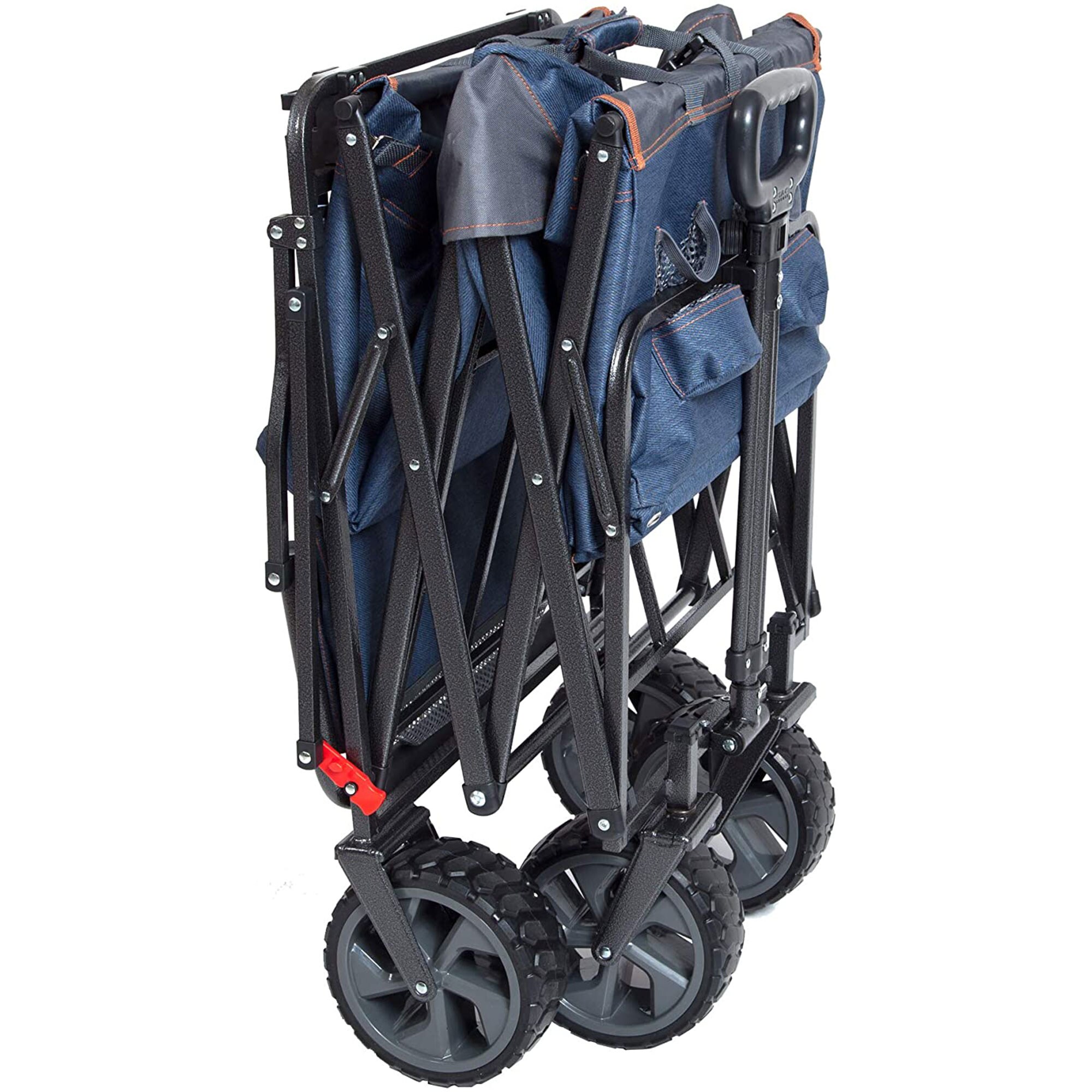 Mac Sports Collapsible Folding Heavy Duty Push Pull Utility Cart Wagon ...