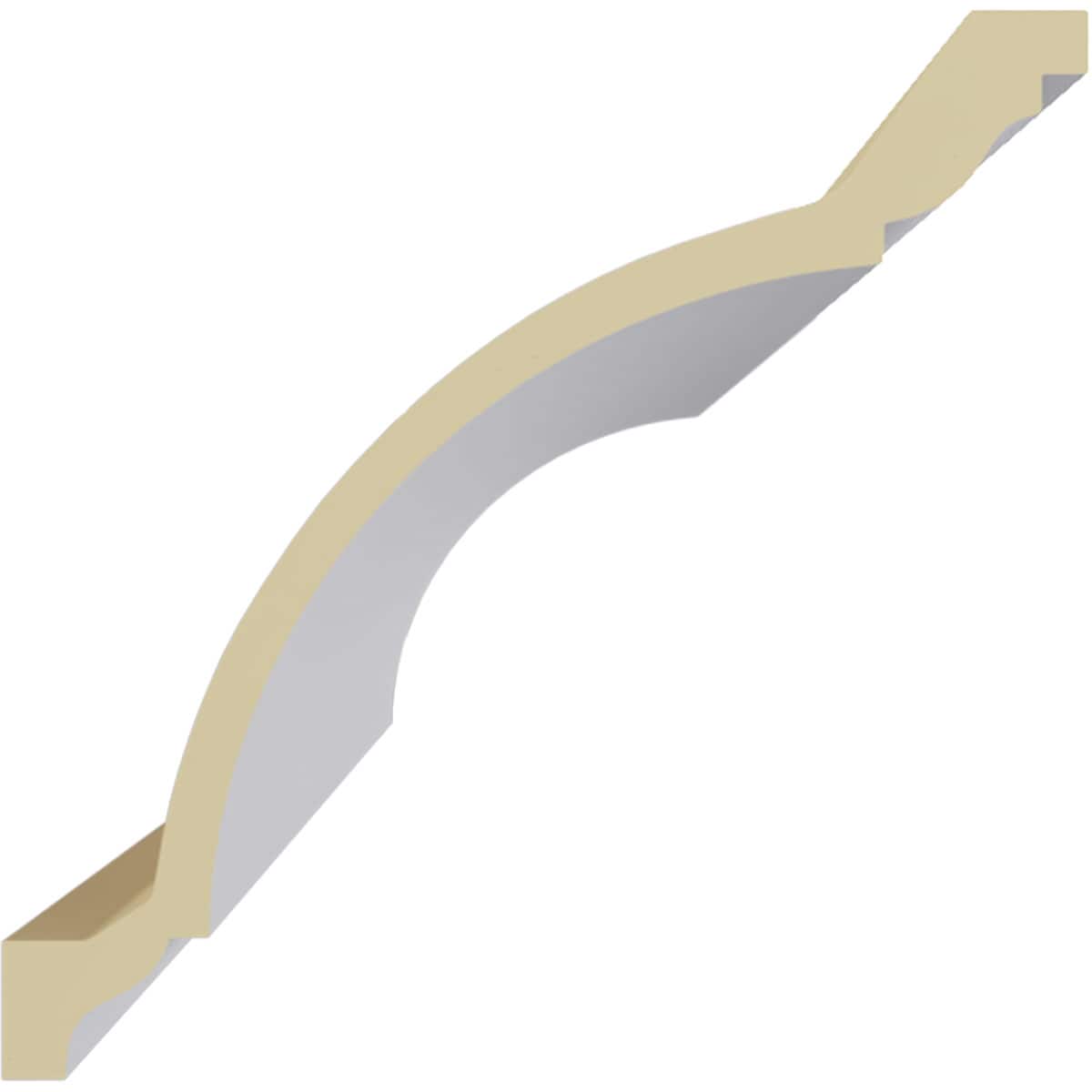 Eris 8-inch Primed Urethane Crown Moulding