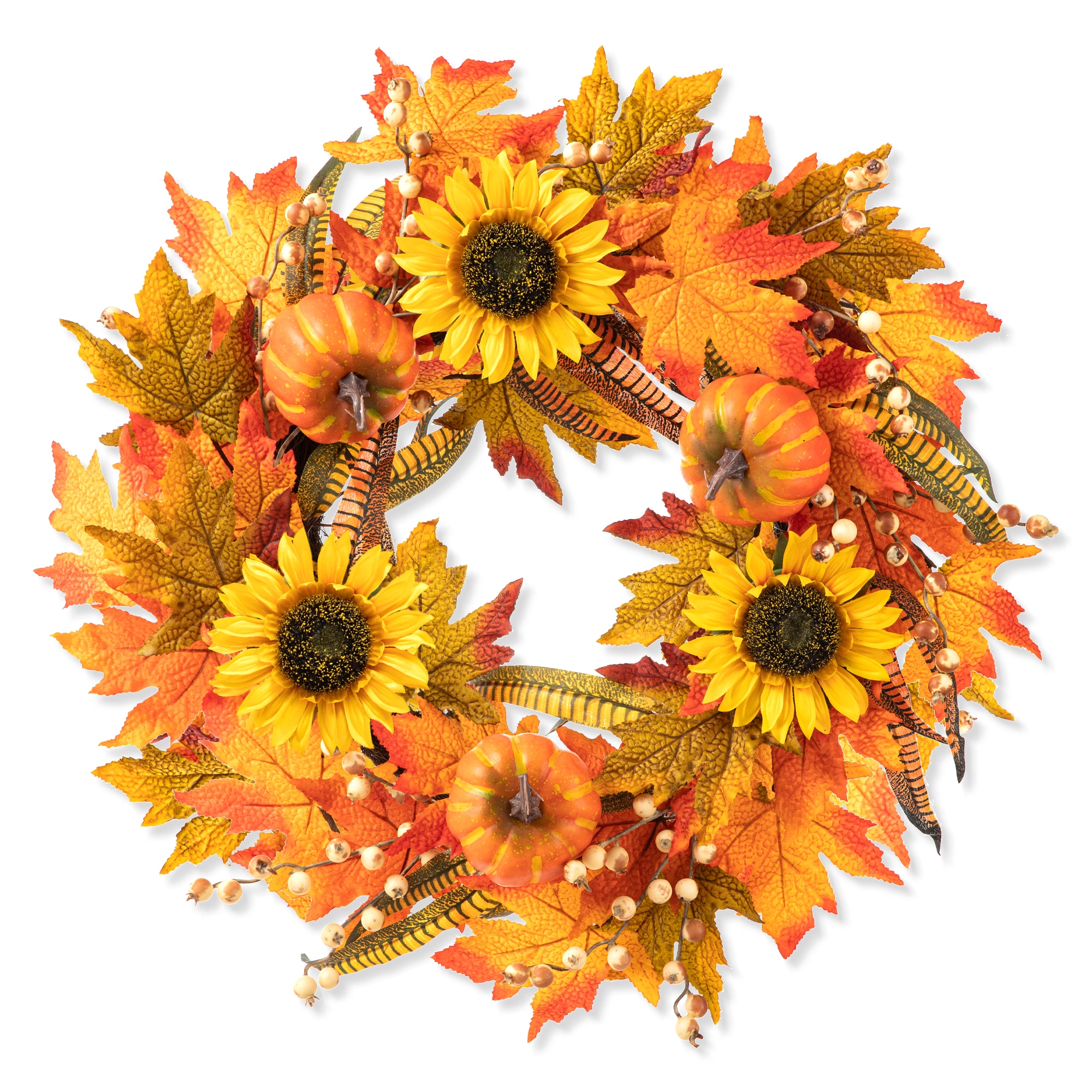 Glitzhome 2019500012 24-Inches Pumpkin Hanging decoration