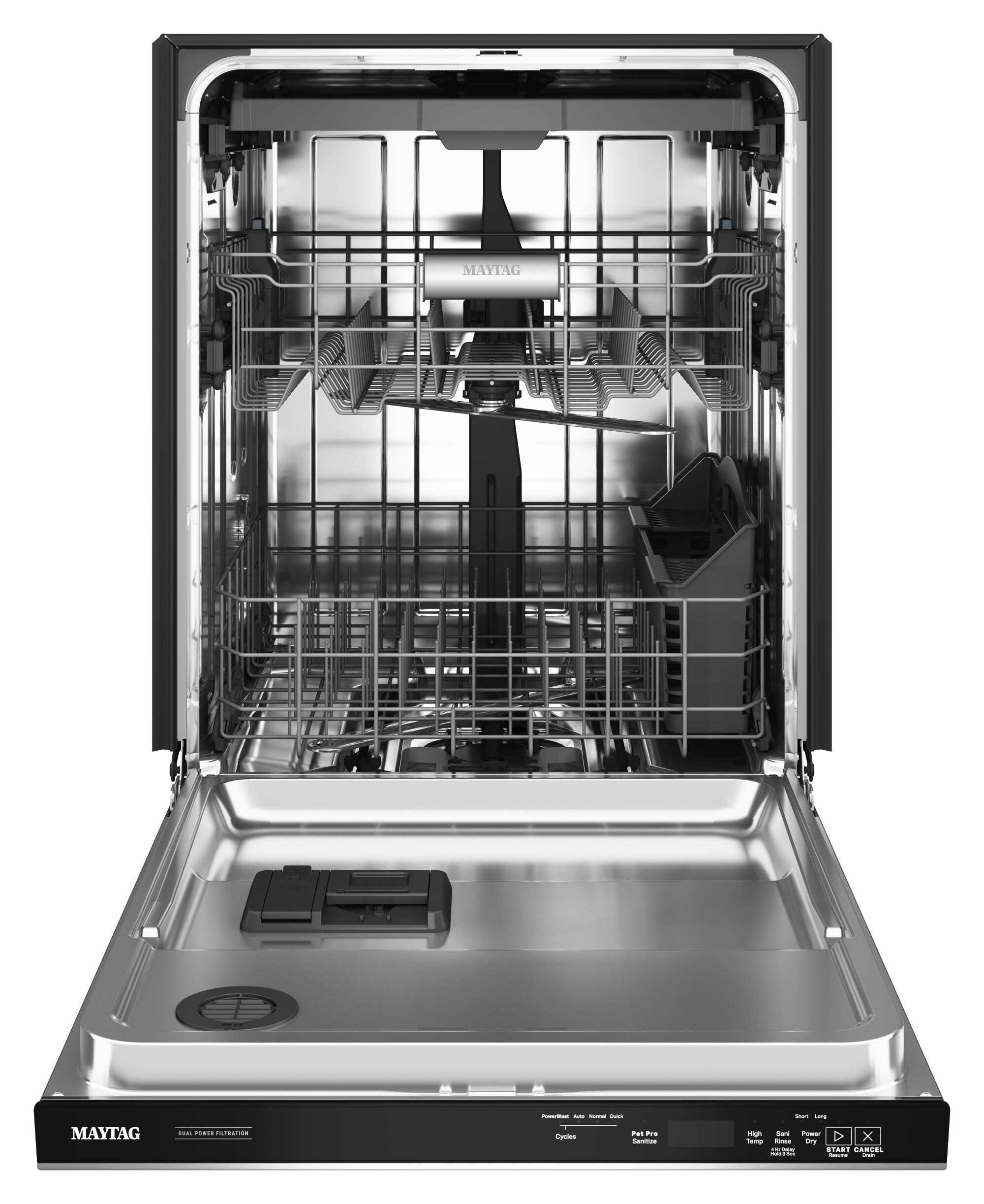 Maytag Eco Series with Pet Pro Sanitization Cycle Top Control 24-in ...