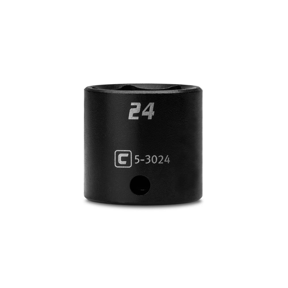 Capri Tools CP53024 Metric 3/8-in Drive 24mm 6-Point Impact Socket
