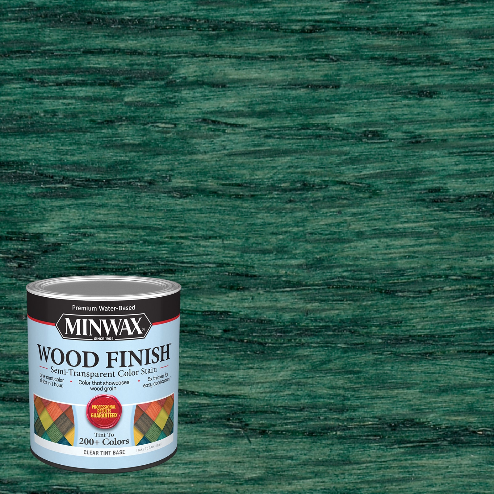 Minwax Wood Finish Water-Based Hunter Green Mw1039 Semi-Transparent  Interior Stain (1-Quart) in the Interior Stains department at
