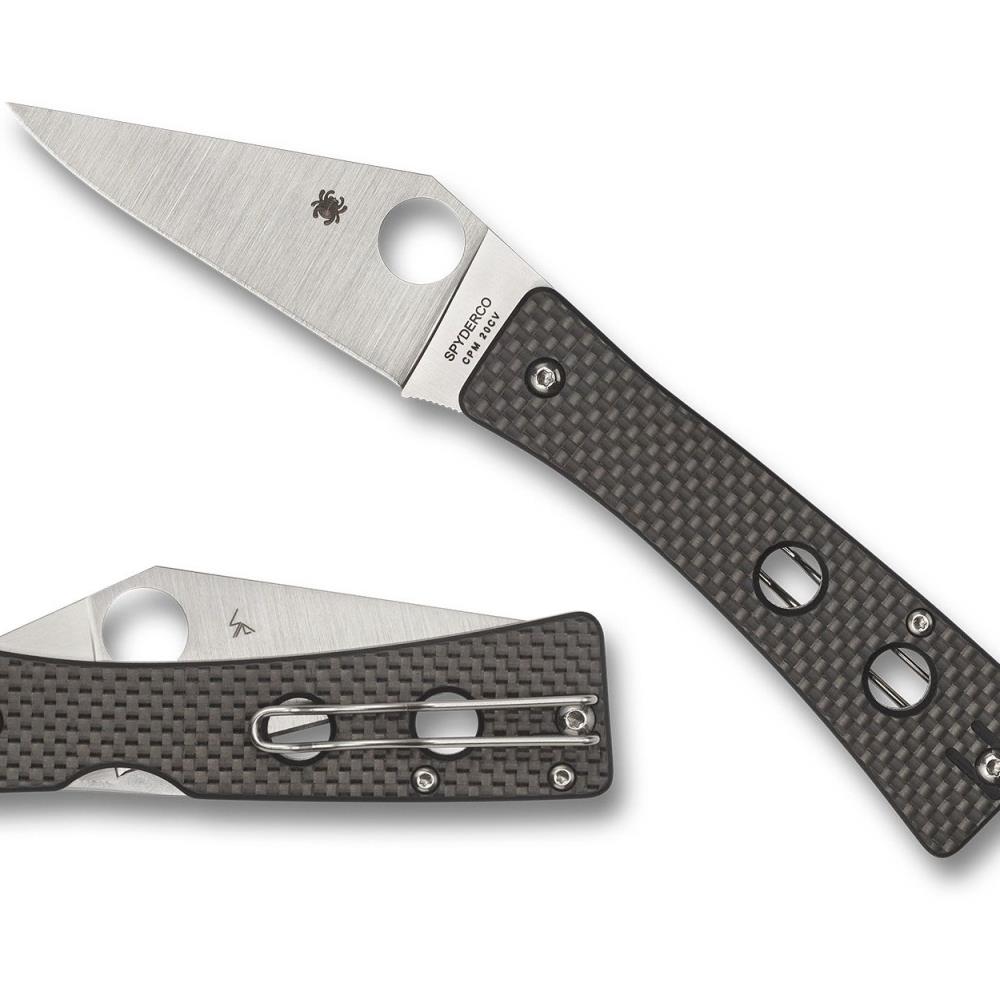 Spyderco SPTMN21965  4019845 3.26 in. Watu Folder Blade with Carbon Fiber Handle