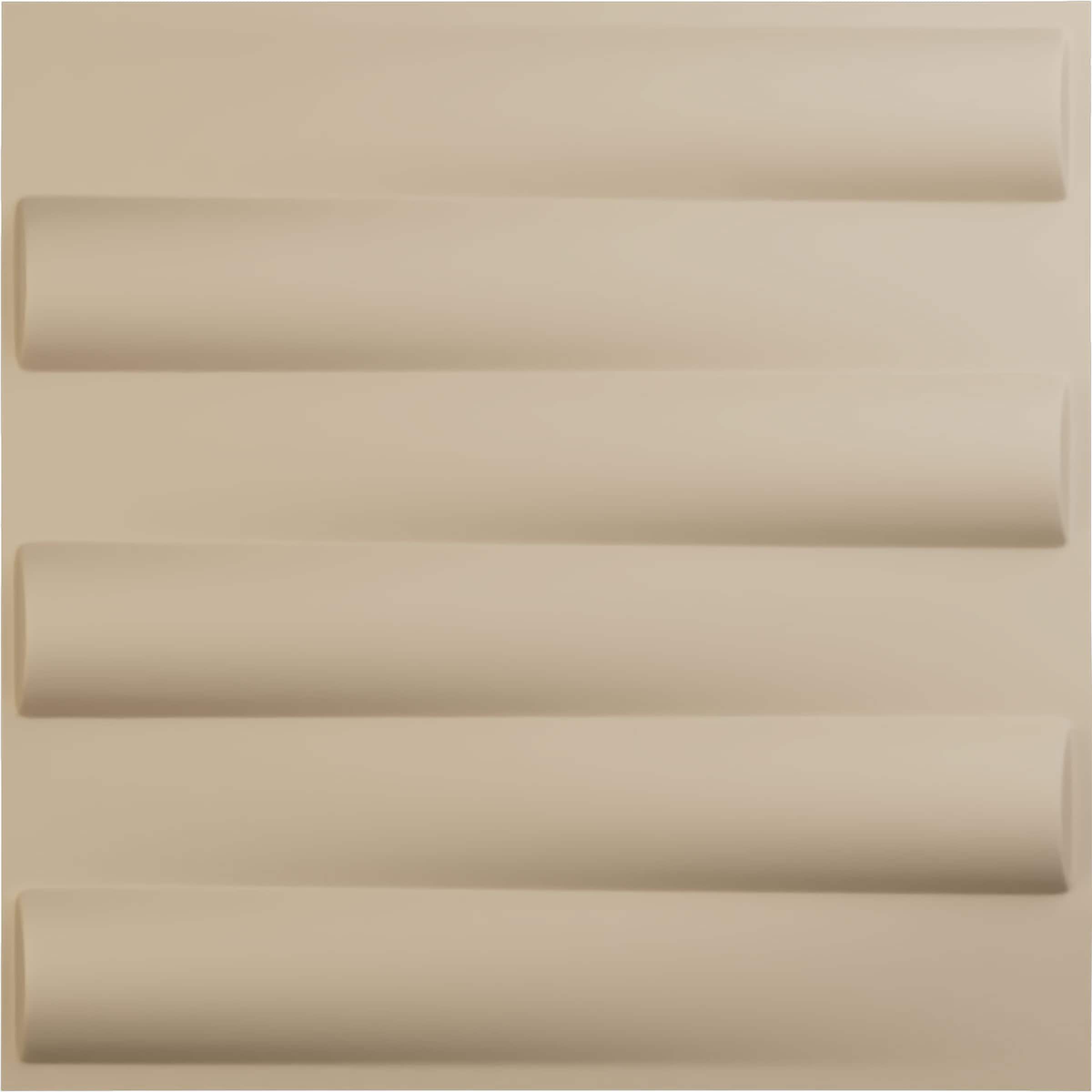 Ekena Millwork WP20X20NAGBE-CASE-12 19-5/8-in x 19-5/8-in Embossed Paintable/Stainable Brown/Tan PVC Wall Panel ( 12 -Pack, Covers 32.04-sq ft )