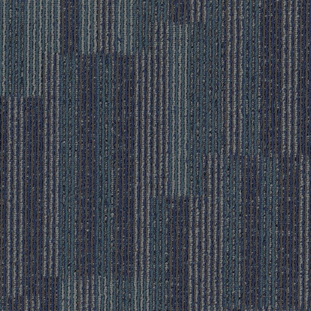 Common Area 18-Pack Tributary Pattern Full Spread Adhesive Carpet Tile