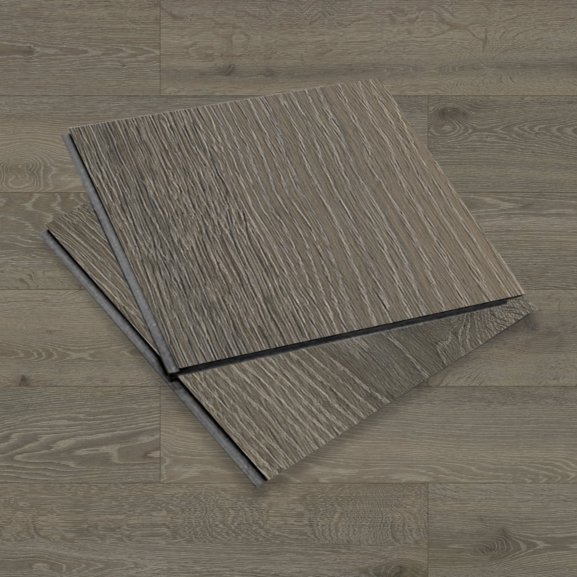 Benchwick SP Select Sample (Sample) Gray Oak 12-mm T x 8-in W Hybrid Resilient Flooring