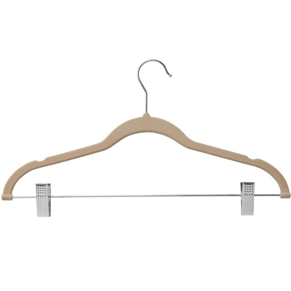 14 inch Clear Plastic Skirt and Pants Hangers - Pack of 20