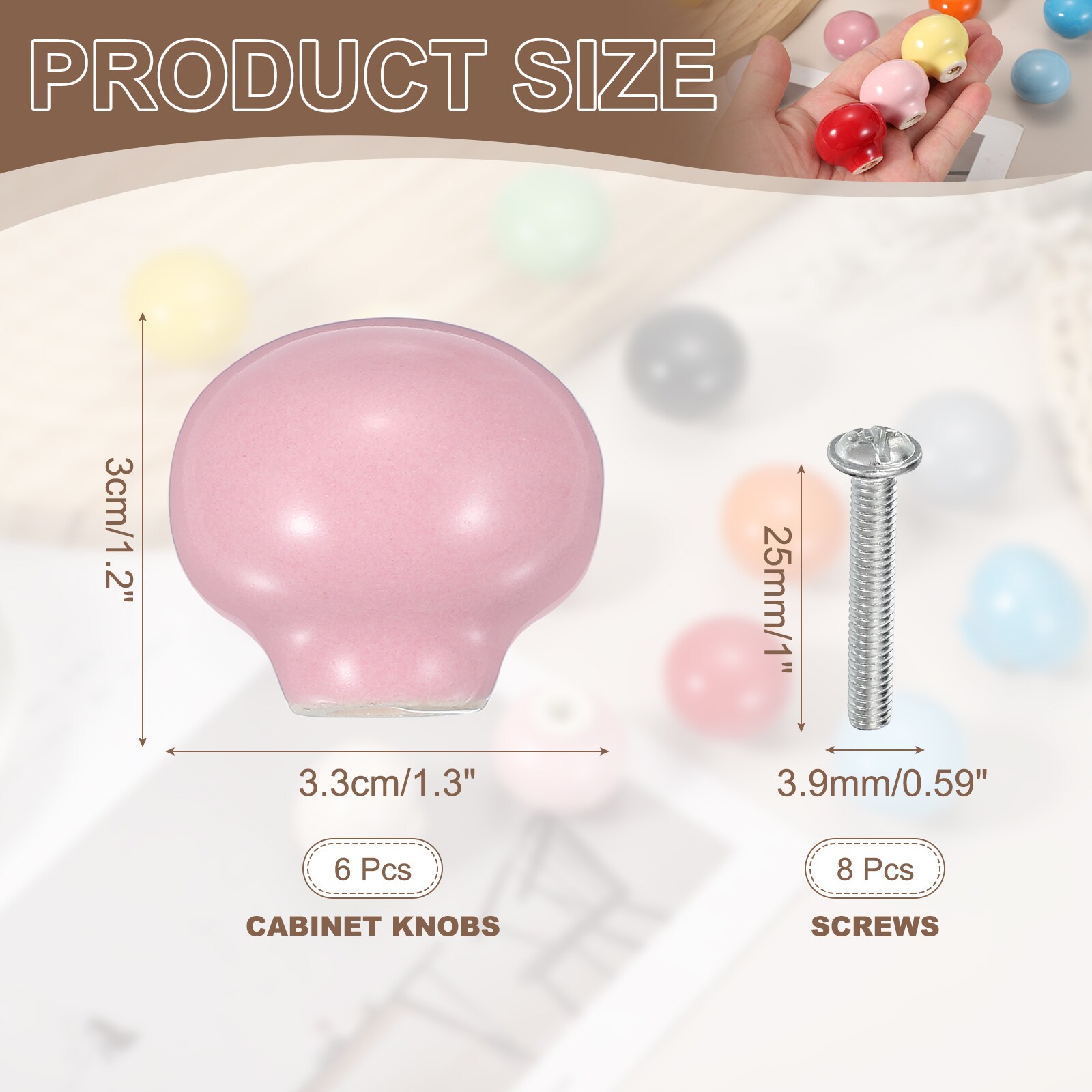 pink dresser knobs Well Designed Crystal Drawer Cabinet Knob Brass These round knobs are suitable for kitchen and bathroom cabinets and drawers Vintage Salmon Light Pink Glass