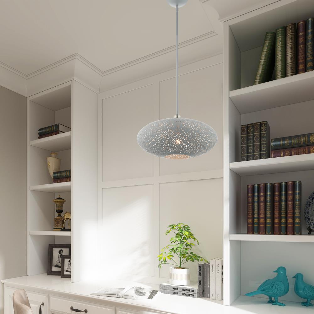 Nordic Gray Brushed Nickel Crystal Mini Pendant Light