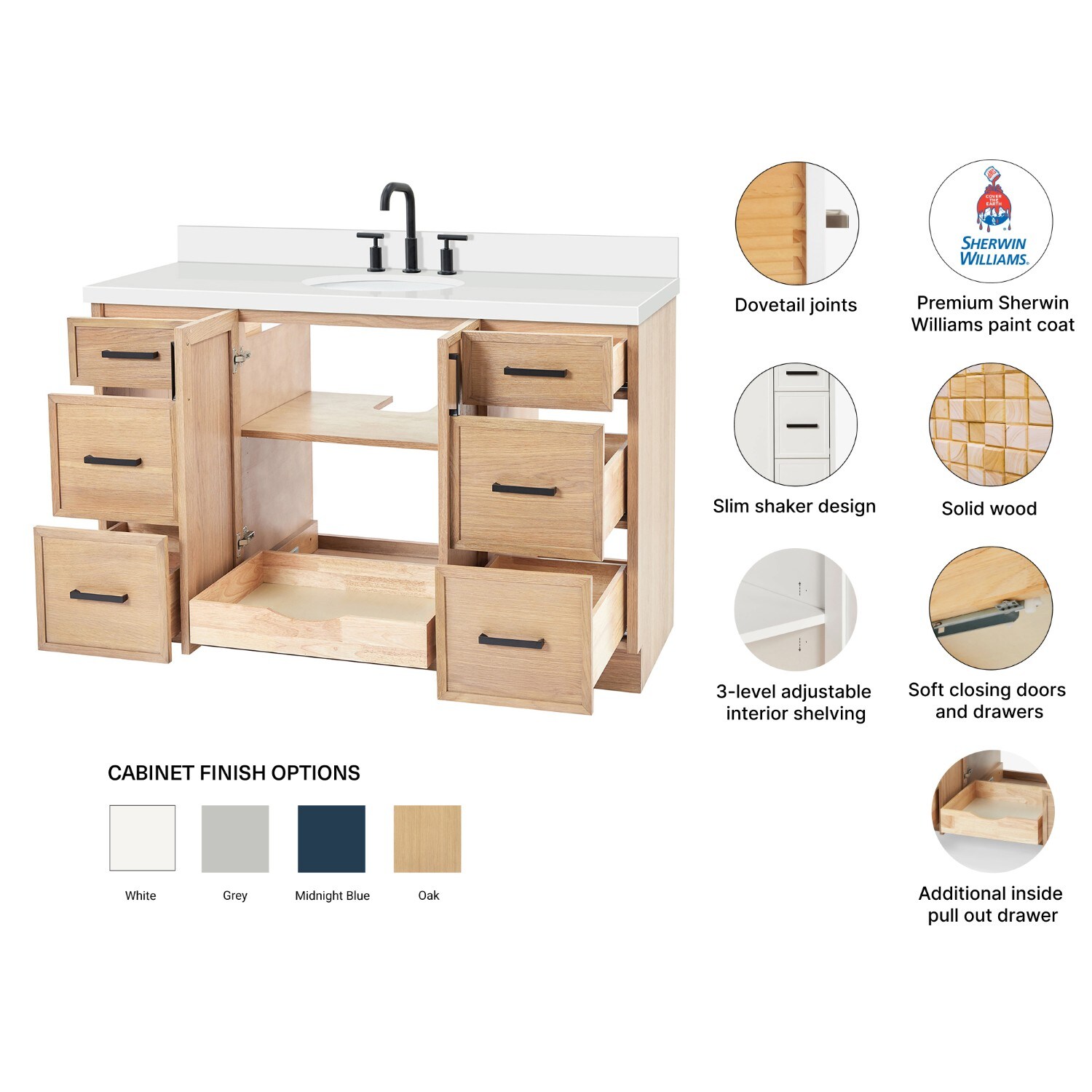 ARIEL K55WQOVOWOA Bath-Vanity-Combo - View #5