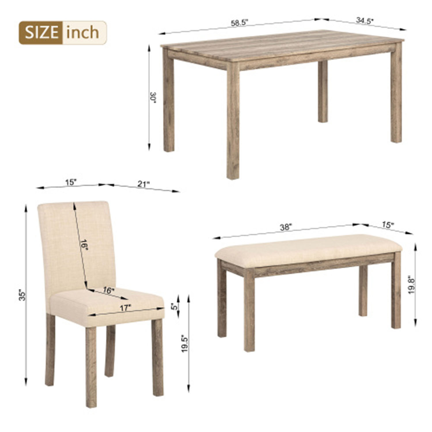 LUCKY ONE MO-FB00004 Dining-Sets - View #10