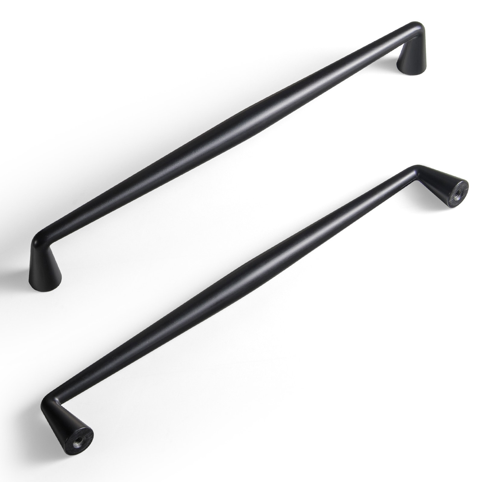 Miaokesen 6180B-192 7-9/16-in , 192mm Center to Center Matte Black Novelty Handle 6 -Pack
