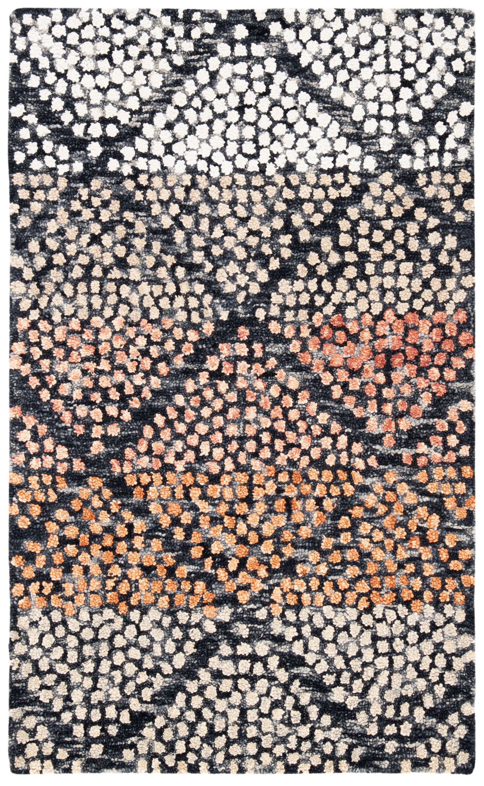 Trace TRC513 Hand Tufted Area Rug - Navy/Ivory - 3'x5' - Safavieh.