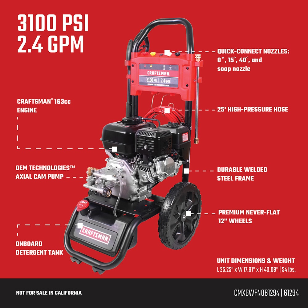 CRAFTSMAN CMXGWFN061294 Gas-Pressurewashers - View #5