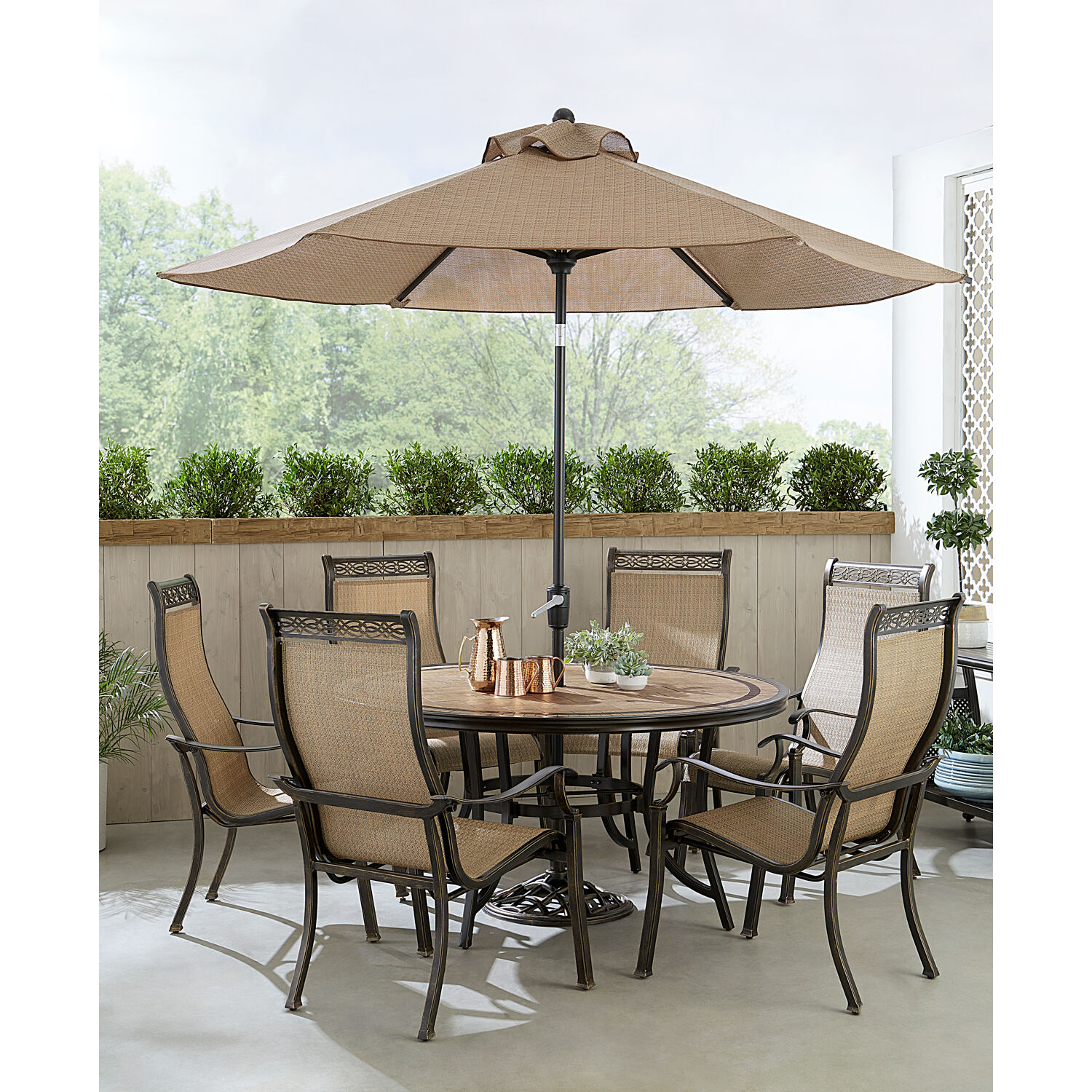 Hanover MONDN7PCRDTL-SU Patio-Dining-Sets - View #6