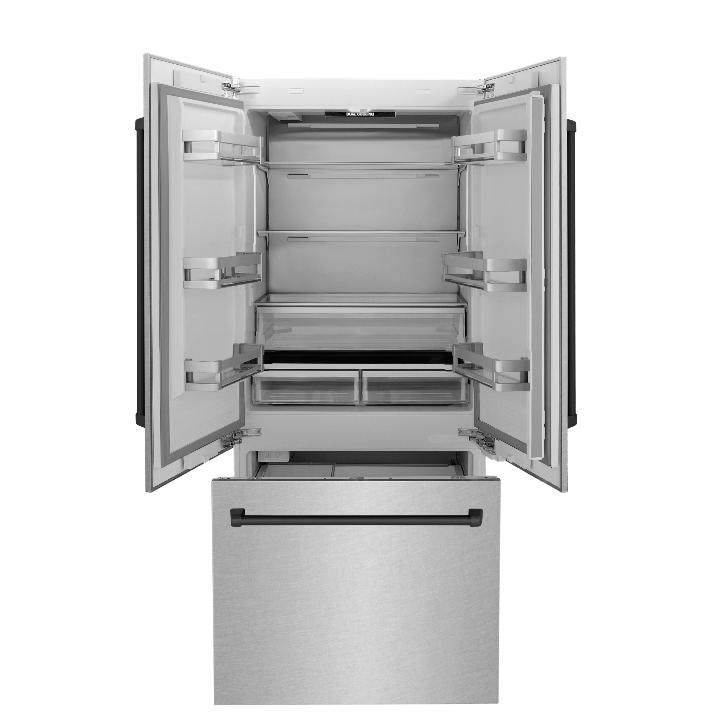 ZLINE KITCHEN & BATH RBIVZ-SN-36-MB French-Door-Refrigerators - View #3