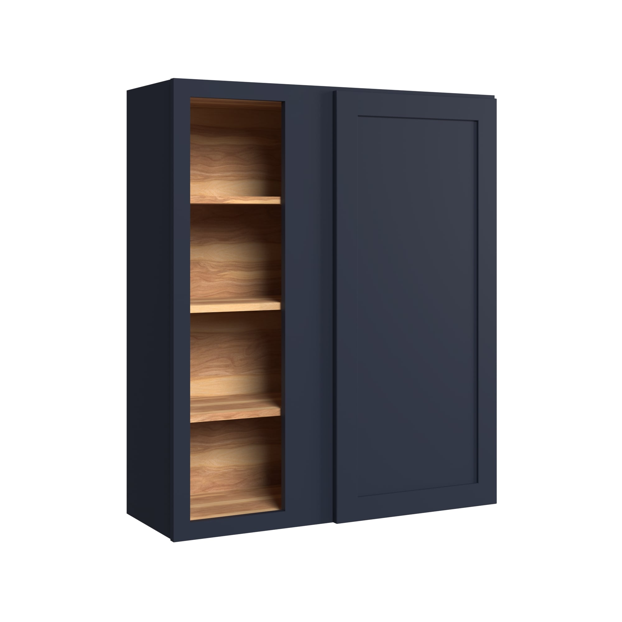 KraftMaid Momentum WBC3639LG77 Deveron 36-in W x 39-in H x 12-in D Midnight Blind Blind Corner wall Fully assembled Plywood Cabinet (Recessed Panel Shaker)