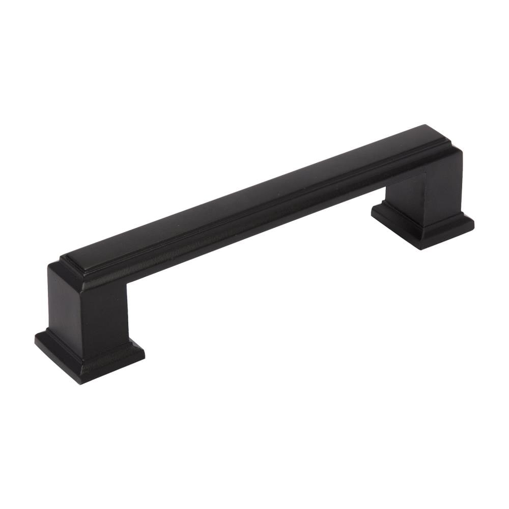 Utopia Alley Matte Black Rectangular Modern Cabinet Knob in the Cabinet  Knobs department at