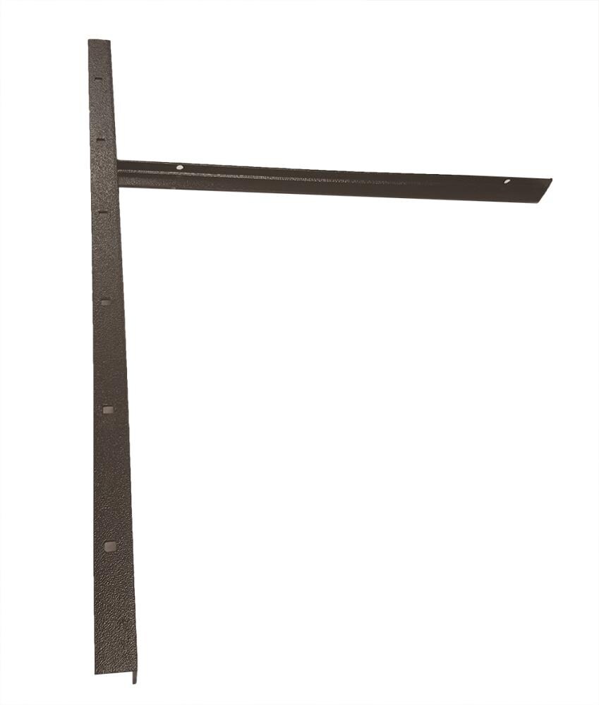 CounterBalance CCH-CBCBEM-18BL Extended Concealed Bracket Mini 19-in x 1-in x 26-in Black Steel Countertop Support Bracket