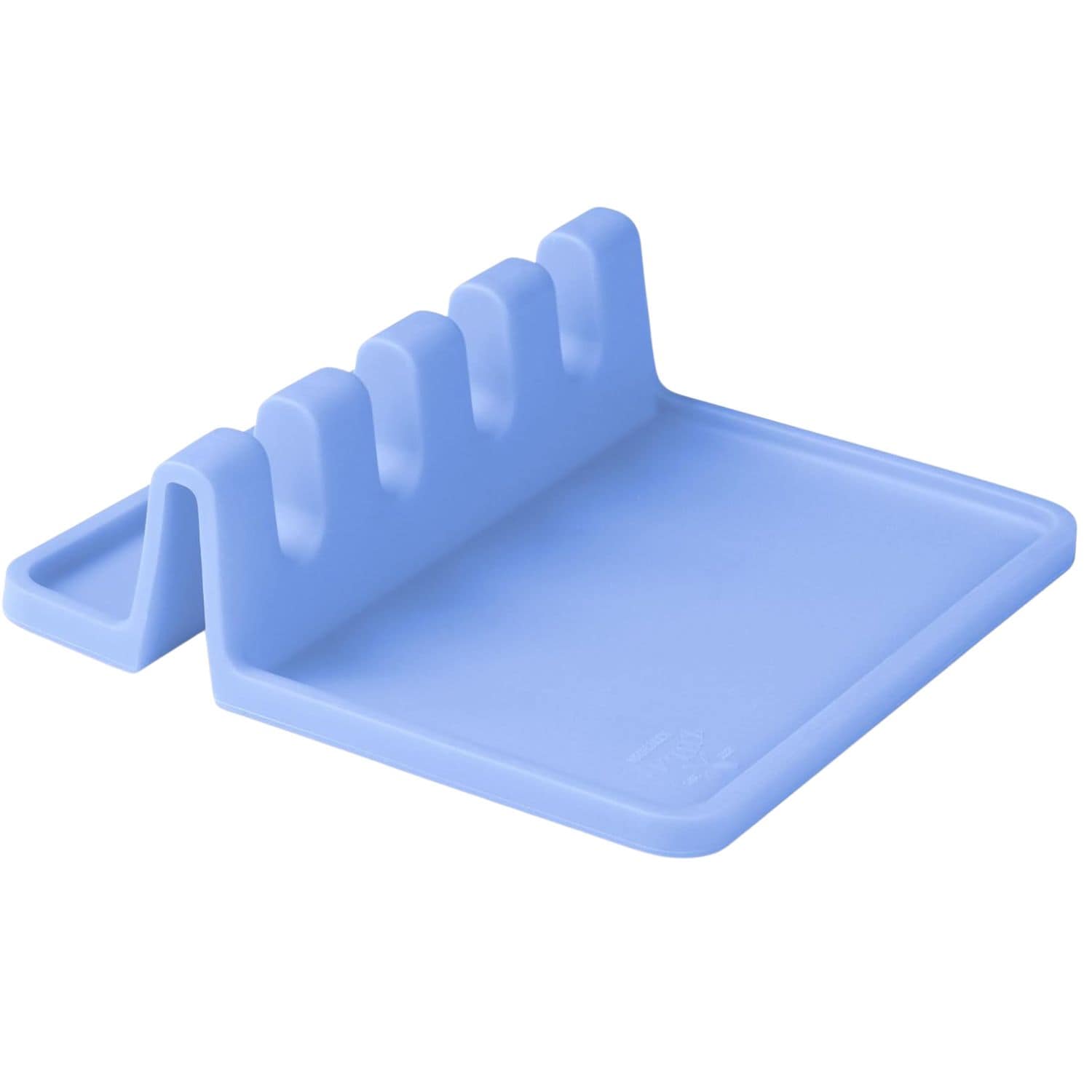 Zulay Kitchen Silicone Utensil Rest with Drip Pad Heat Resistant Spoon Rest for Stove Top Holds Multiple Utensils BPA Free Kitchen Spoon Holder