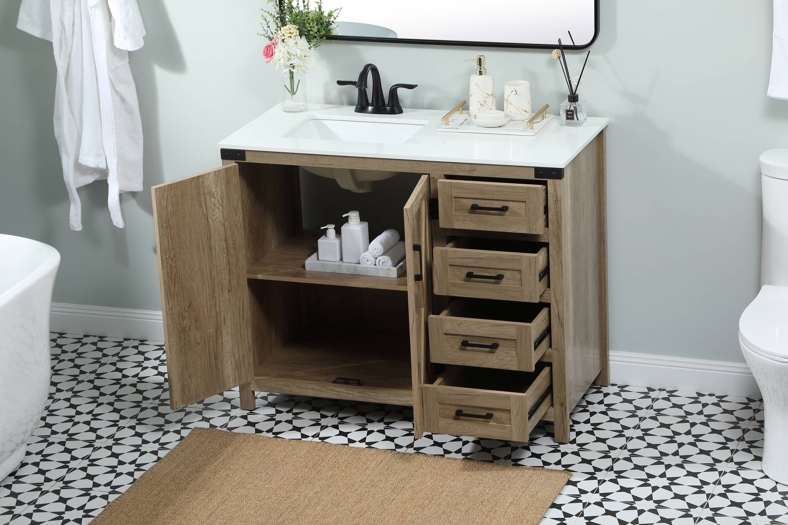 Elegant Decor HF270726NT Bath-Vanity-Combo - View #3