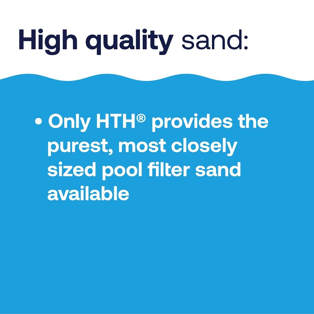 HTH Swimming Pool Filter Aid 50lb Sand Pool Filter Aid for Salt Pools