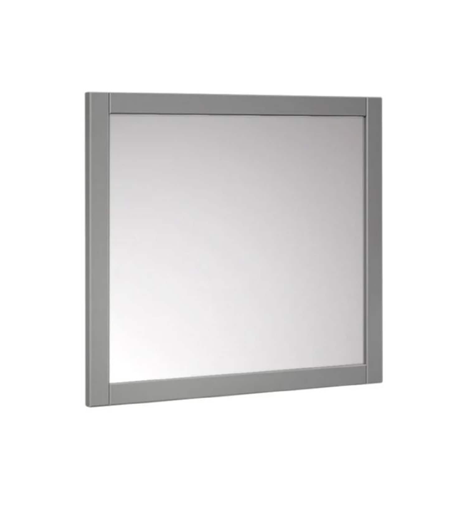 Fresca FMR2303GR Manchester 30-Inches x 30-Inches Framed Square Bathroom Vanity Mirror ( Gray )