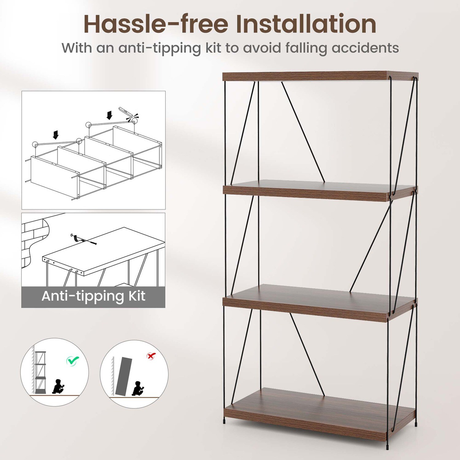 Costway CSHY003649 bookcases - View #7