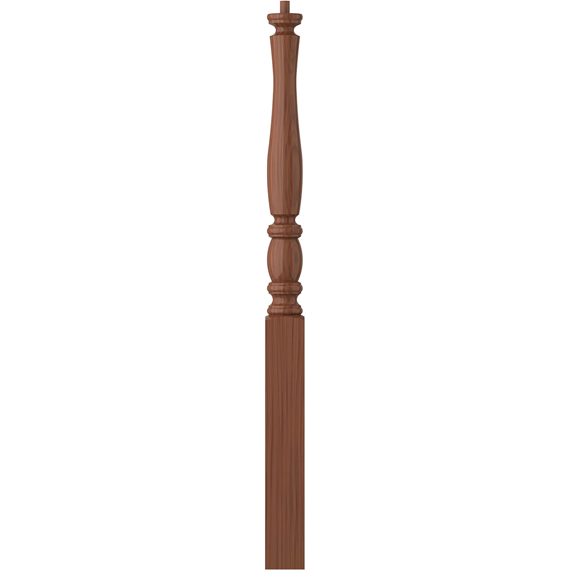 L.J. Smith Stair Systems LJP-3210-C LaSalle 3-in x 43-in Unfinished Cherry Starting Stair Newel Post