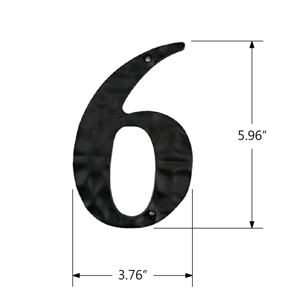  Black6 Iron On Numbers 8 Inch Numbers for Sports T