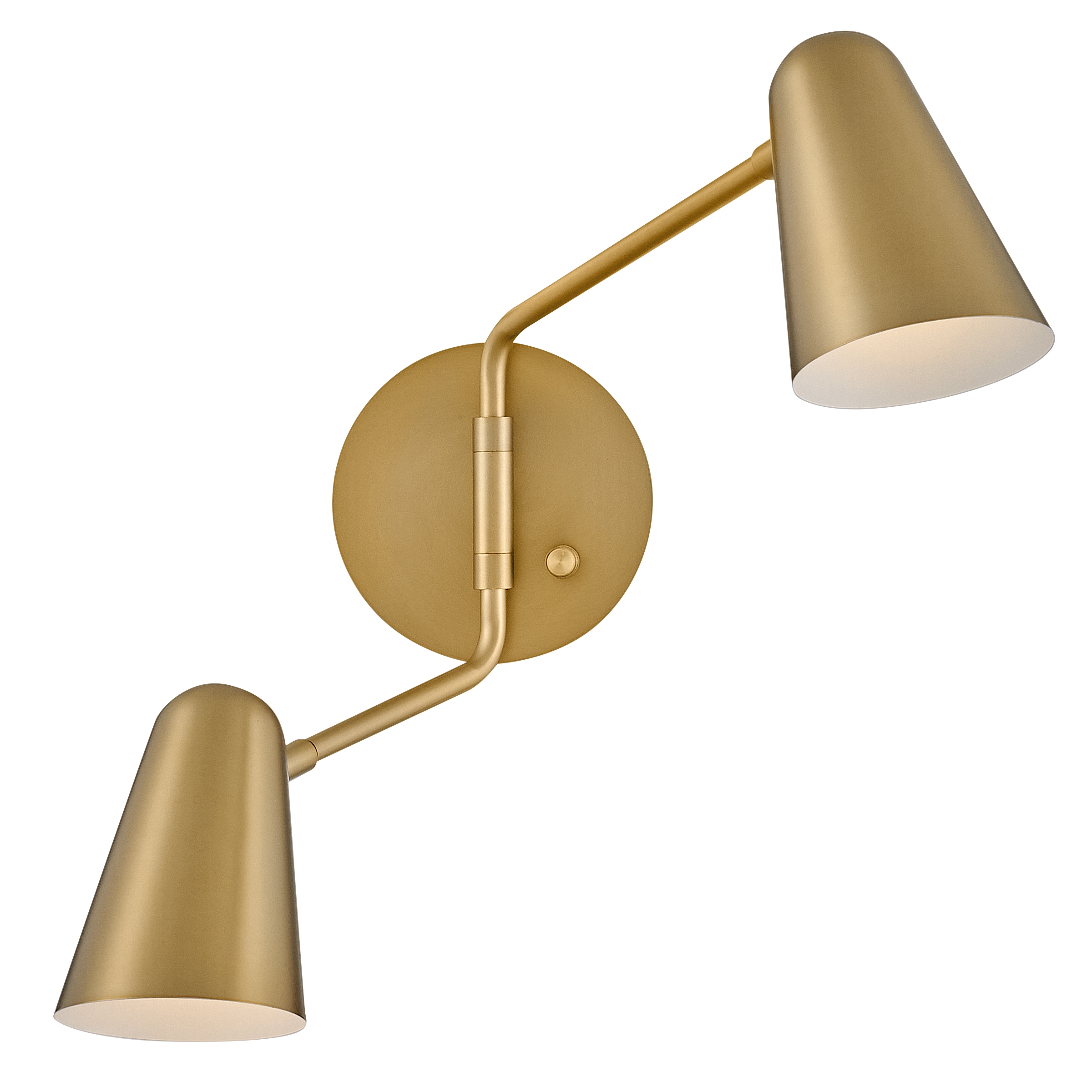 Lark 83542LCB Birdie 22.75-in W 1 -Light Brass Wall Sconce