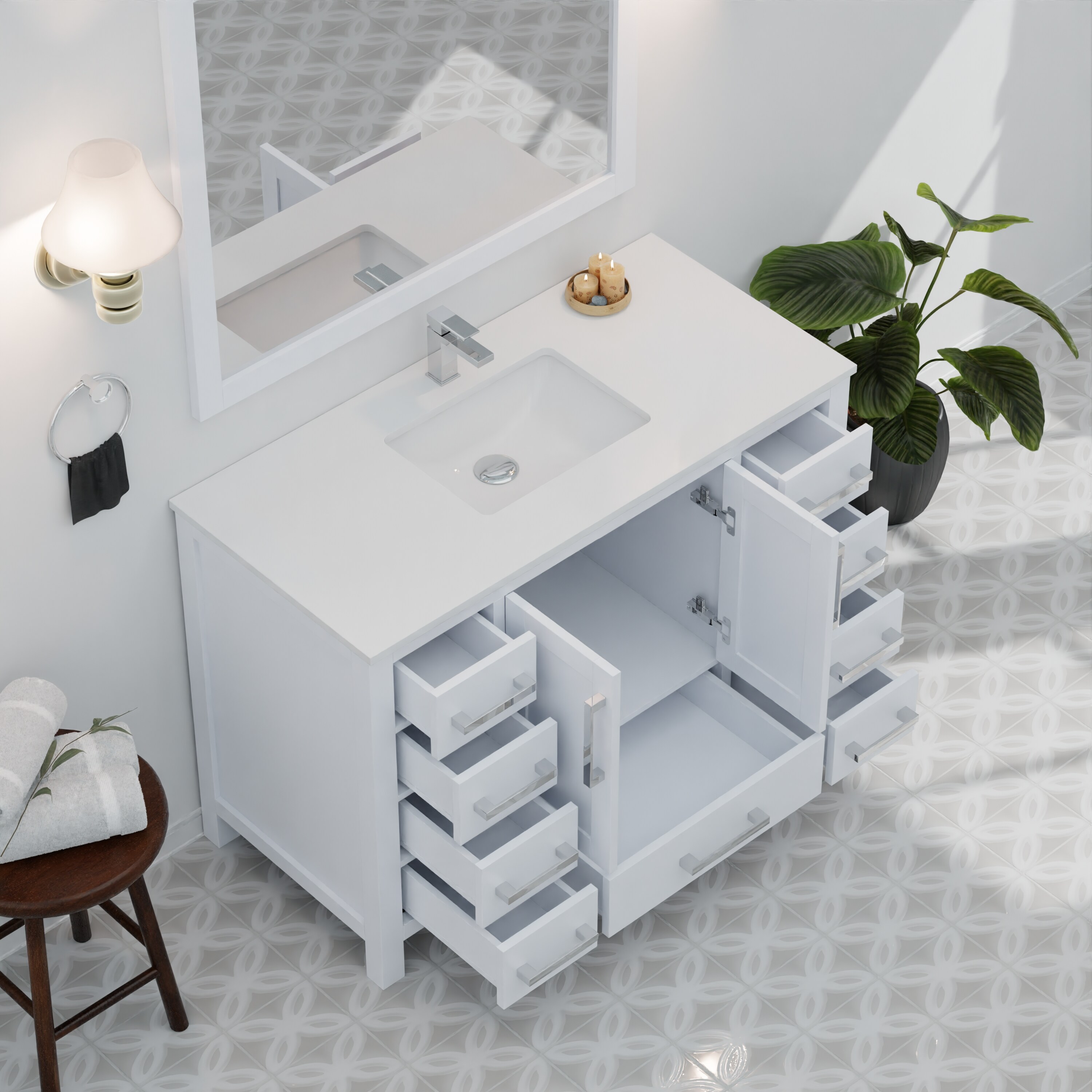 Lexora LVJ48SA300 Bath-Vanity-Combo - View #12