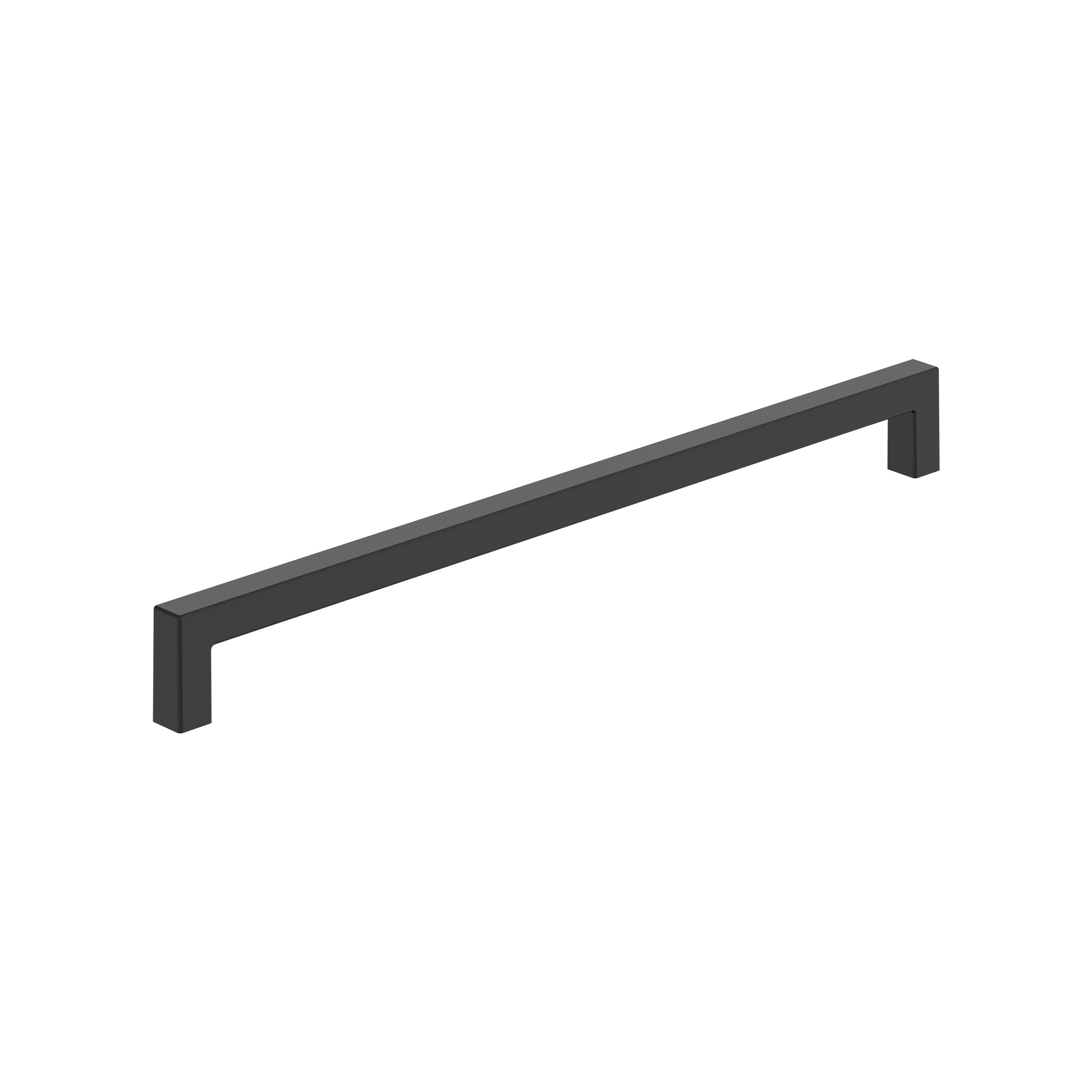 Amerock BP36910FB Monument 10-1/16-in , 256mm Center to Center Matte Black Cylindrical Bar