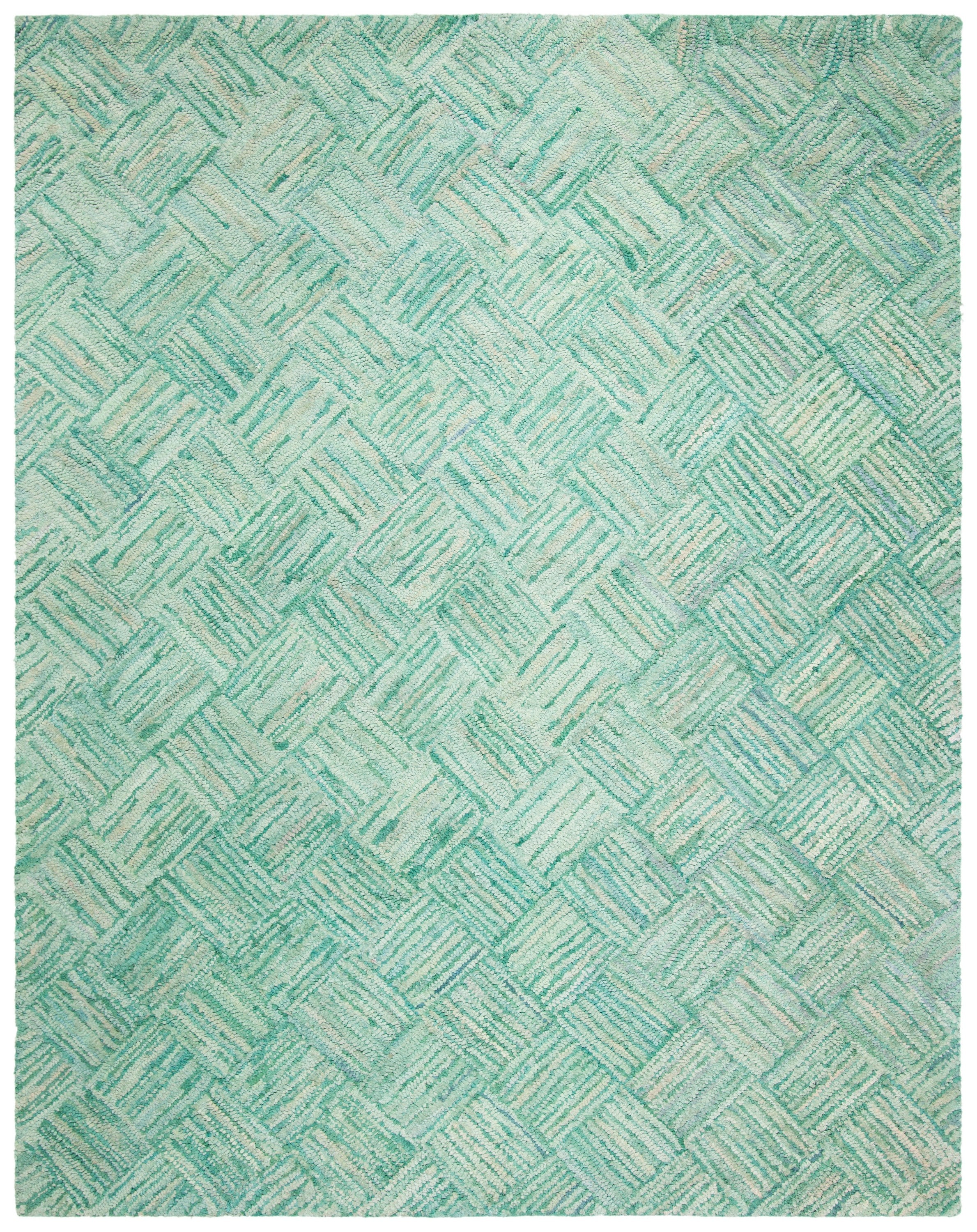 Nantucket Green Multicolor 10' x 14' Hand-Tufted Wool Area Rug