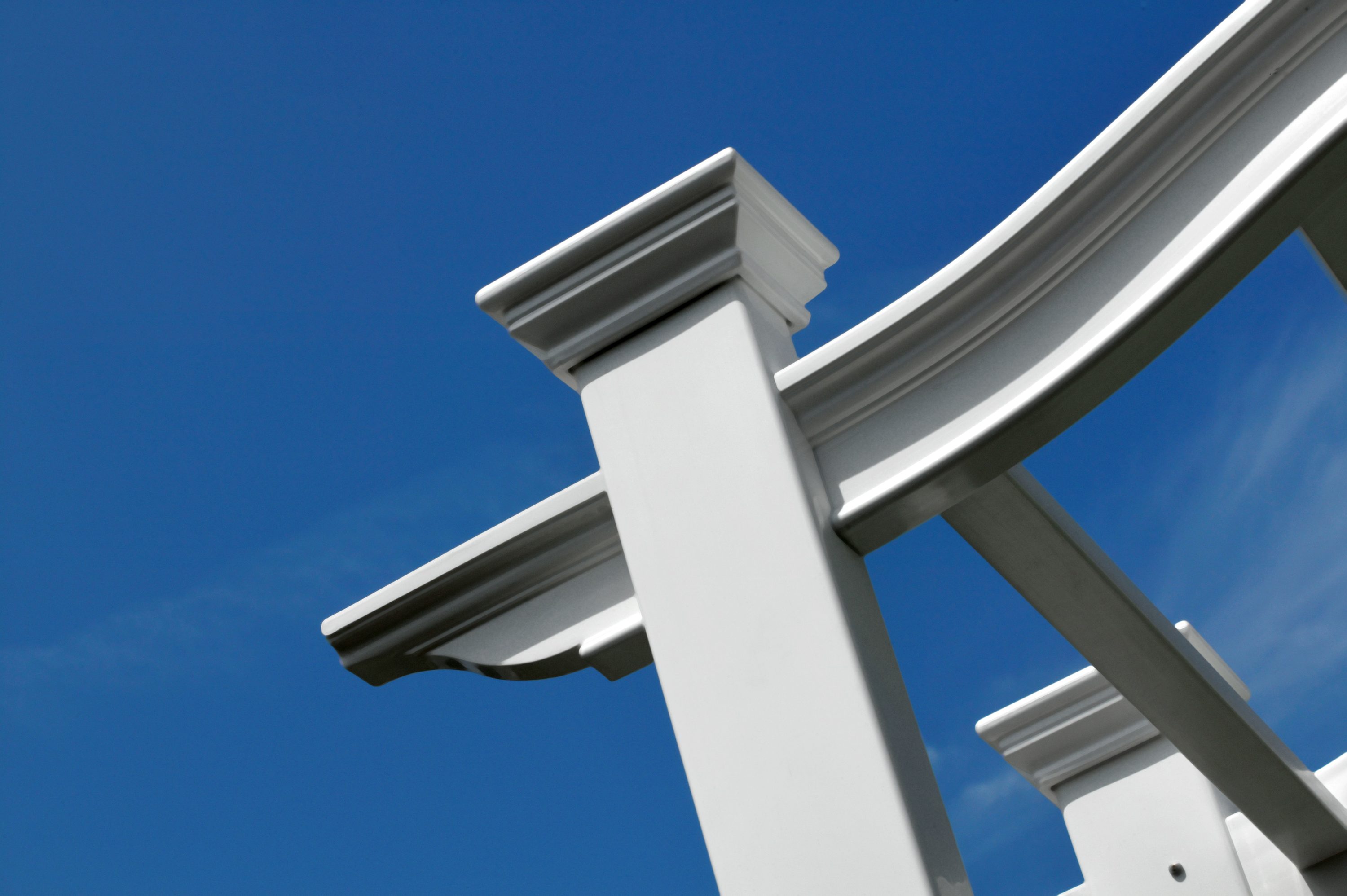 Florence White Vinyl Arched Garden Arbor