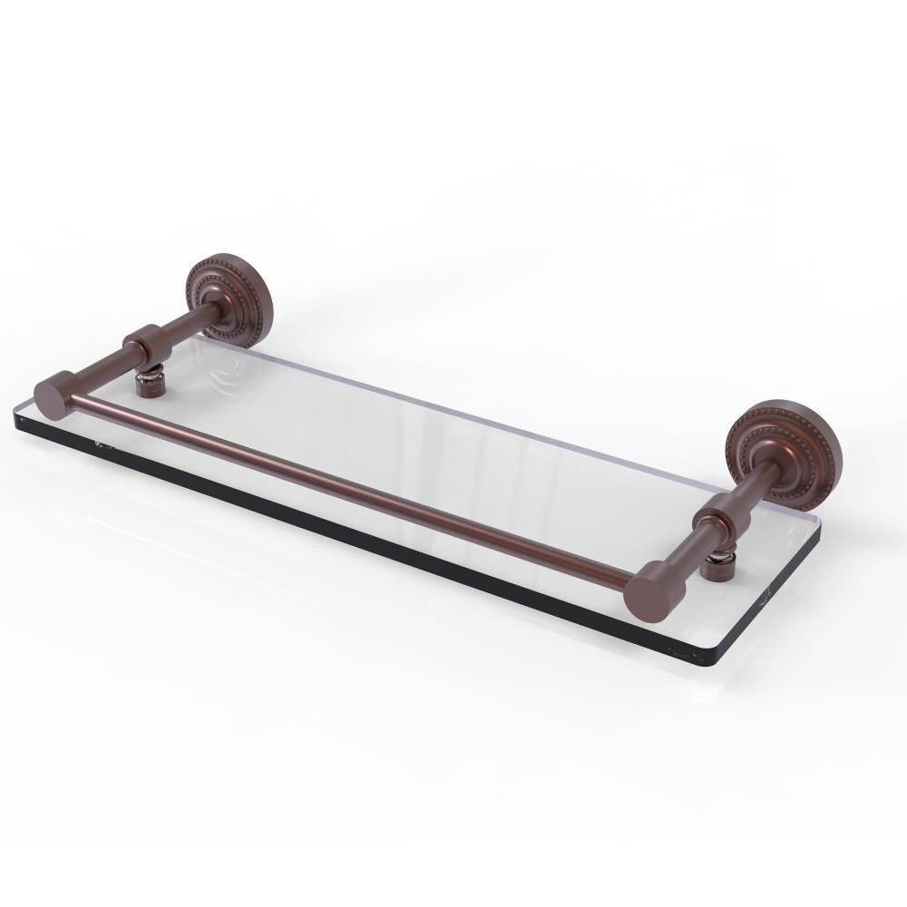 Allied Brass DT-1/16-GAL-CA Dottingham Antique Copper Wall mount Bathroom Shelf ( 16-in x 3-in x 5-in )