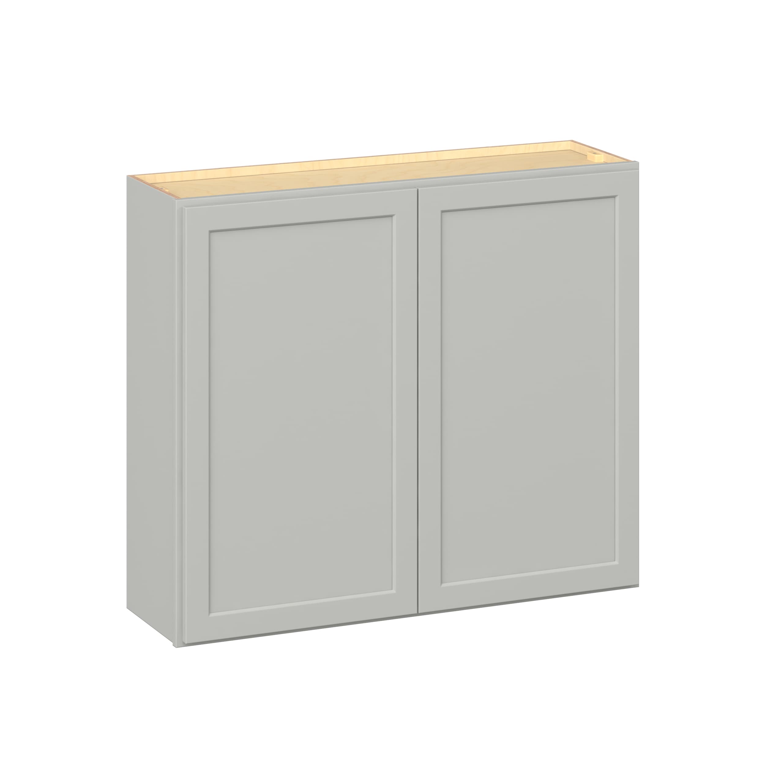 RELIABILT - Parkstone II 42-in W x 36-in H x 13-in D Light Gray Painted Wall Fully Assembled Plyw...