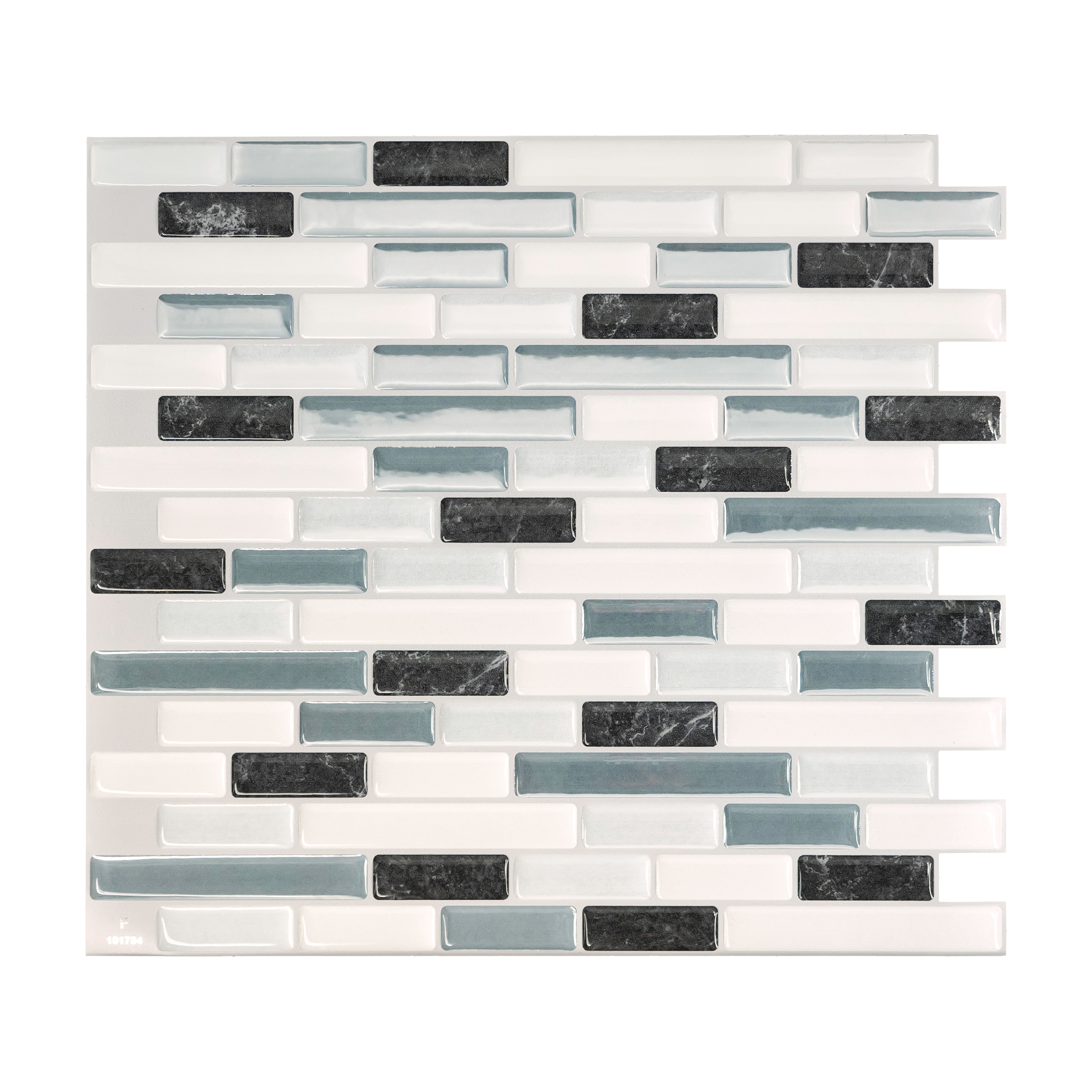 Peel&Stick Mosaics White Subway 10-in x 10-in Glossy Composite Linear Subway  Peel and Stick Wall Tile (0.65-sq. ft/ Piece) in the Tile department at